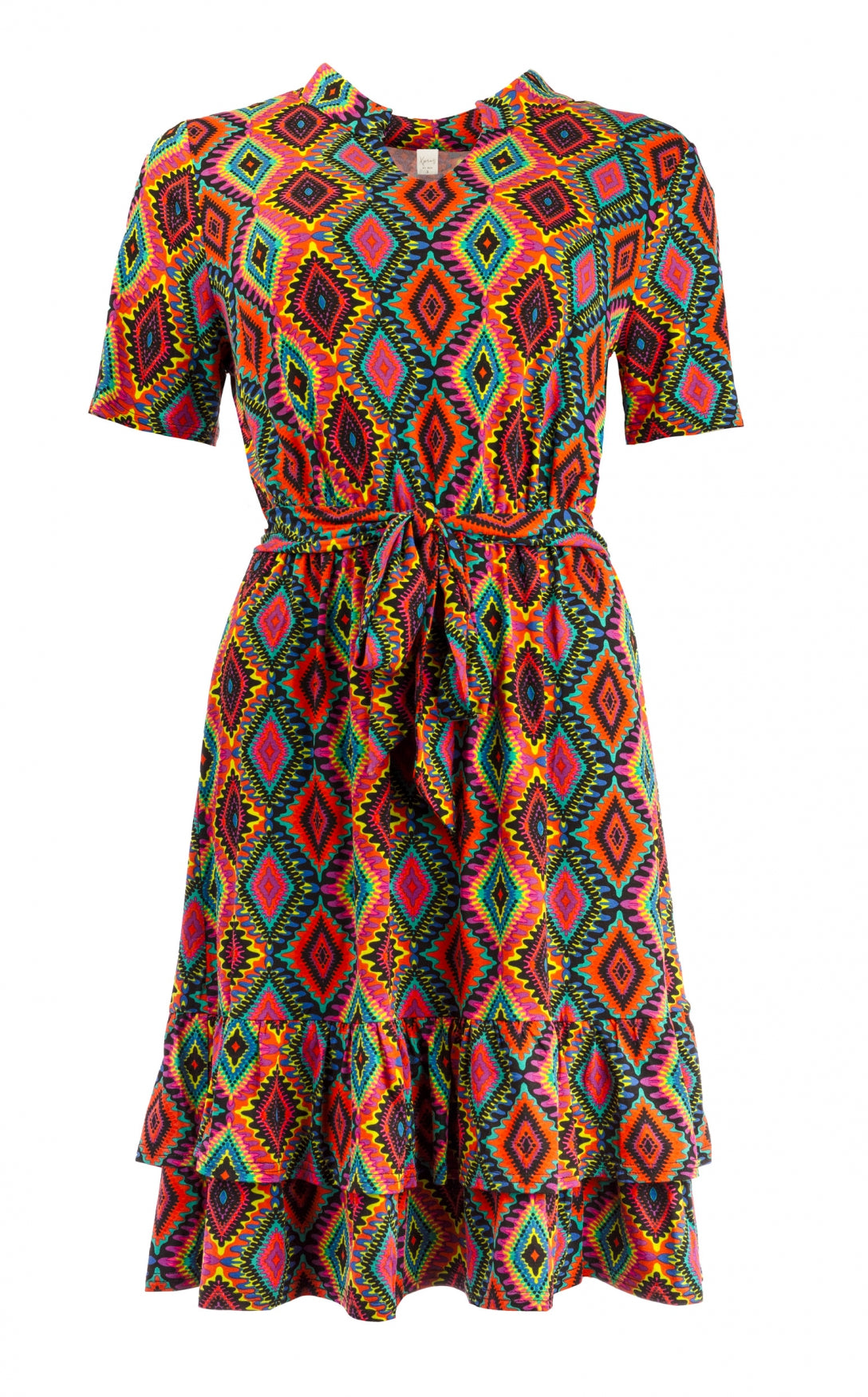 Lorijn SS Blue Retroriny Viscose/Elastane | Blue