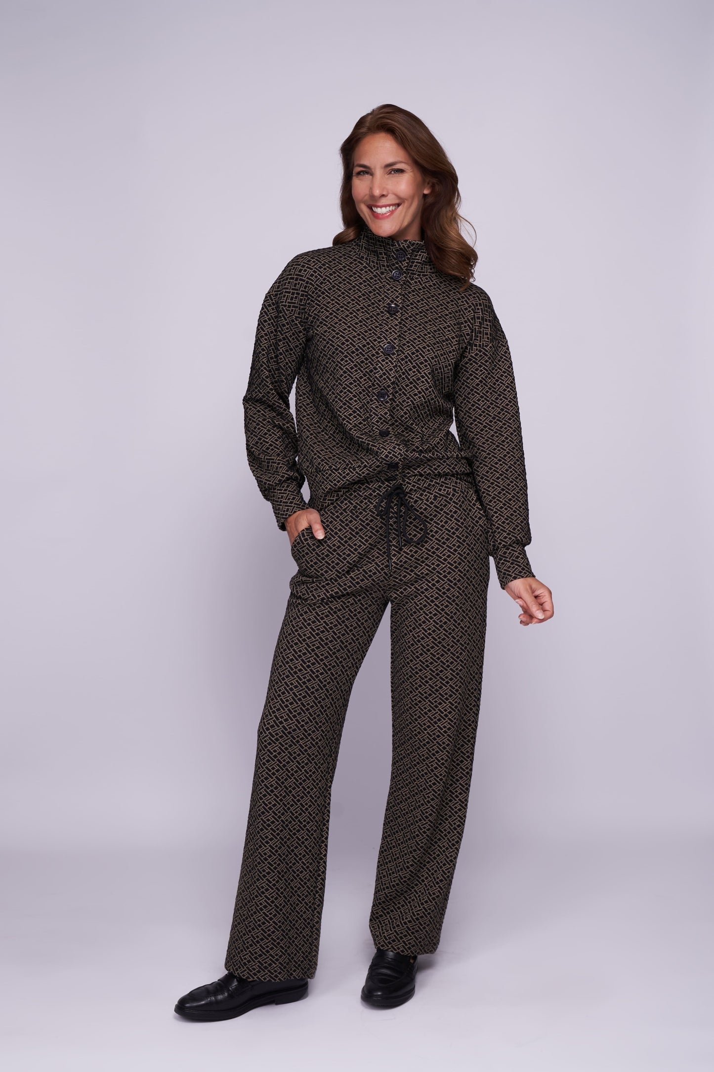Nino Paspel-ZP Black Bucky Jacquard Knit | Black