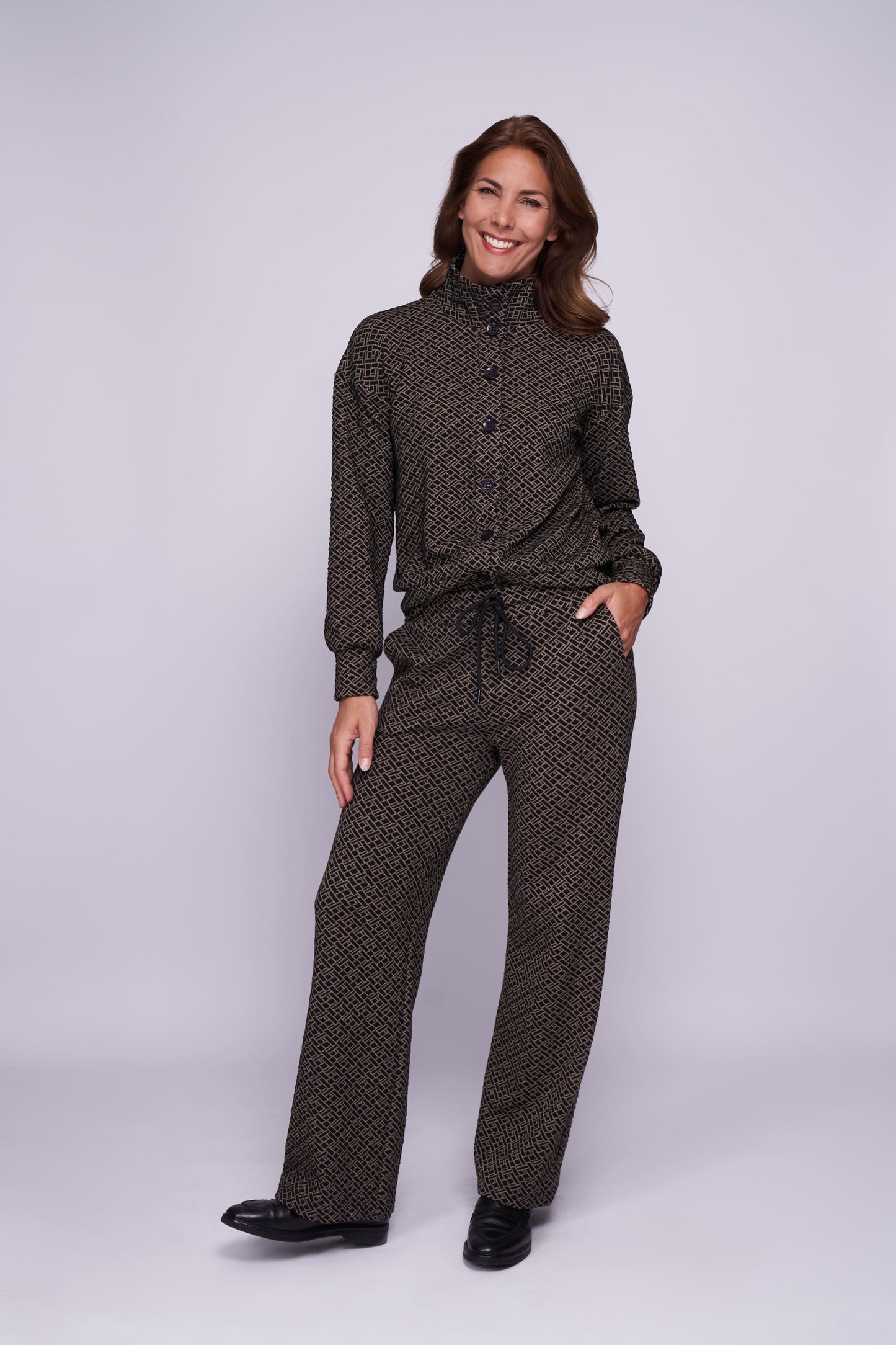 Nino Paspel-ZP Black Bucky Jacquard Knit | Black