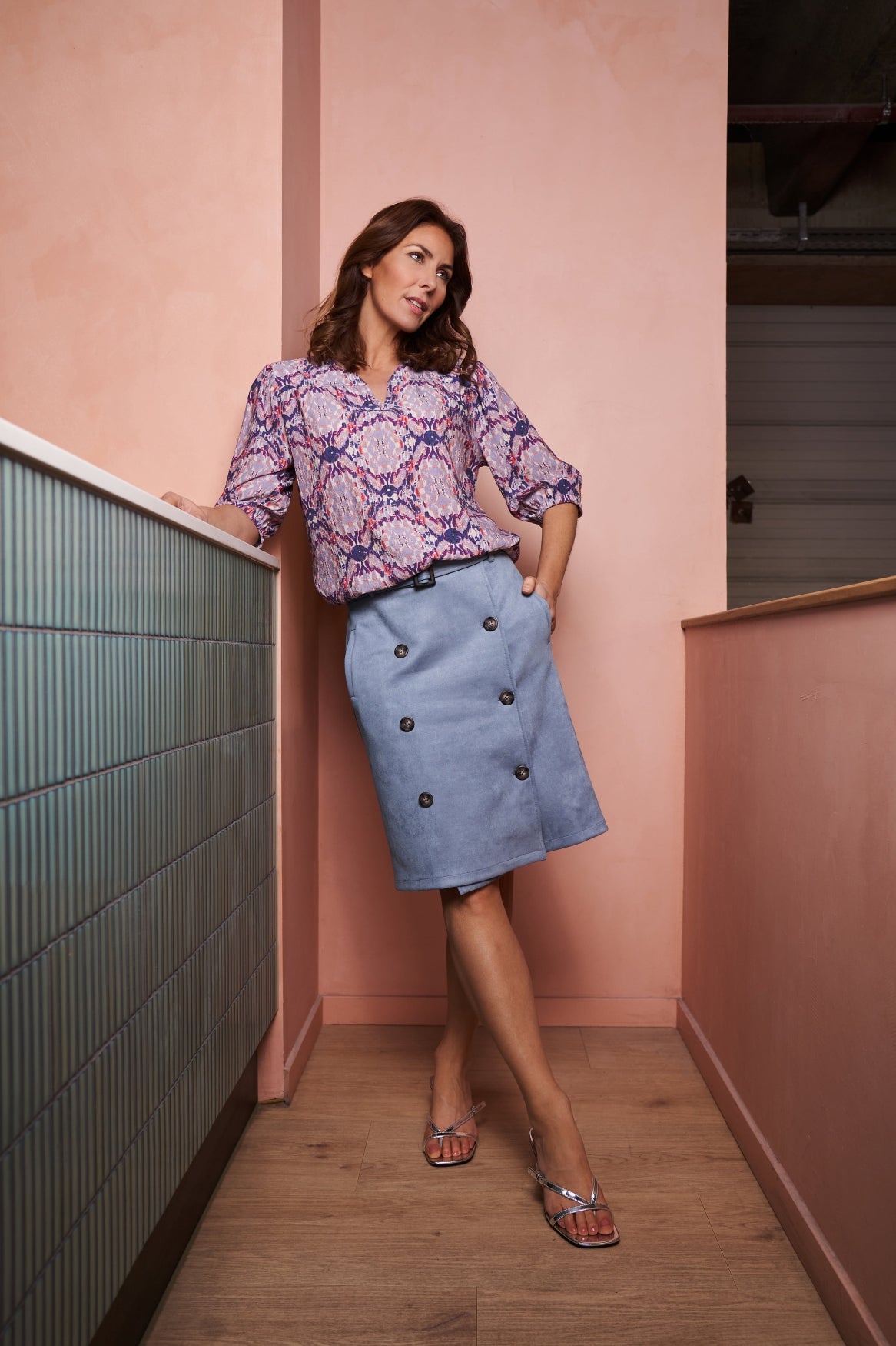 Jasmijn-RMJ Suede | Windward Blue