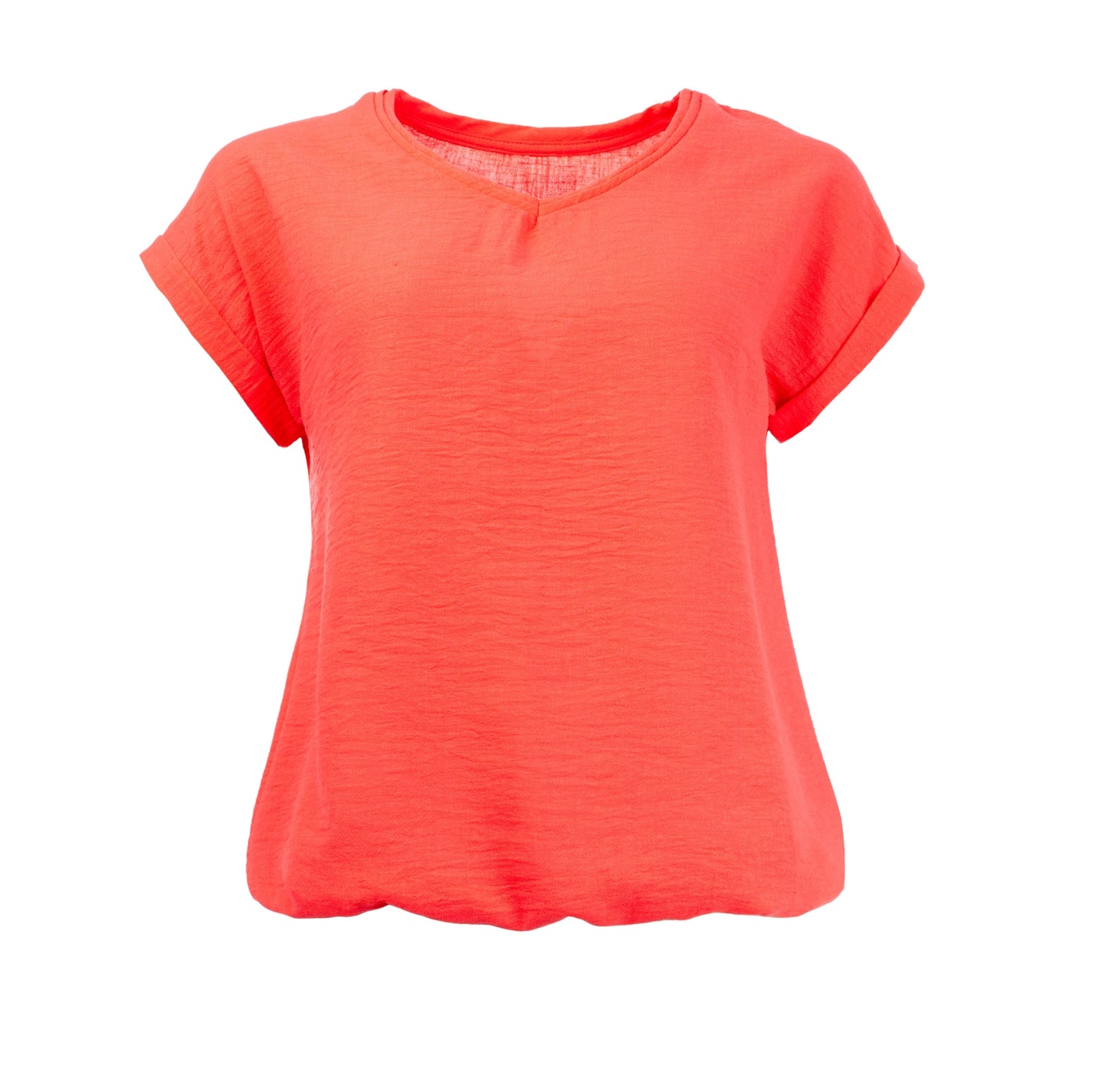 Nox SPW SS Washed crincle Woven | Coral
