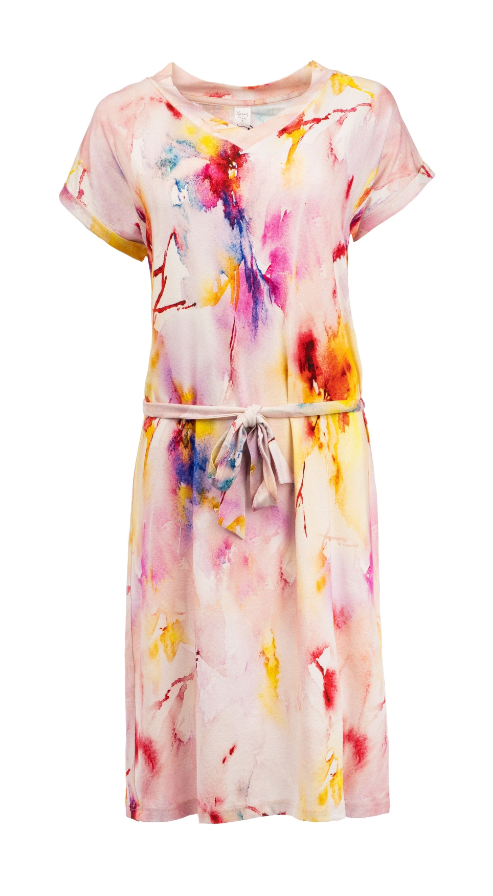 Mary SS Colored Big Aquarel Florals Tricot | Colored