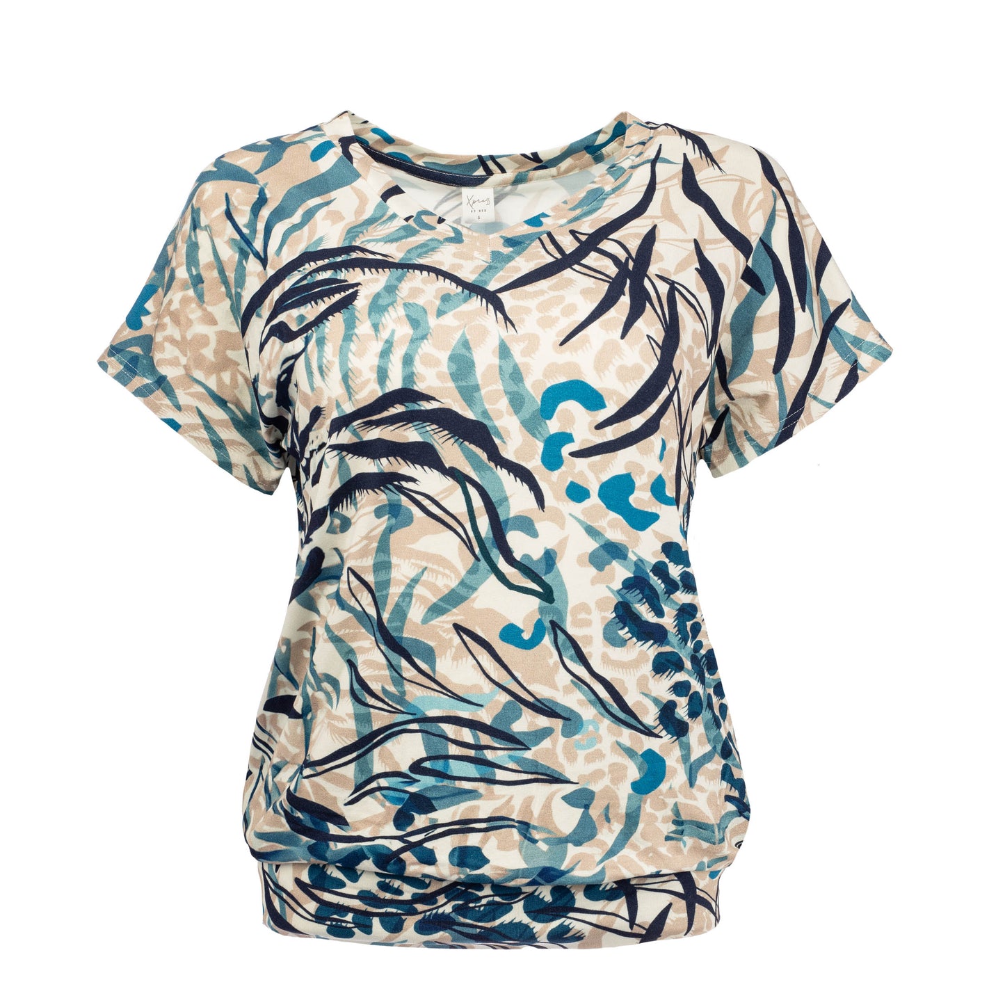 Mana SS Blue Animal Camouflage Tricot | Blue
