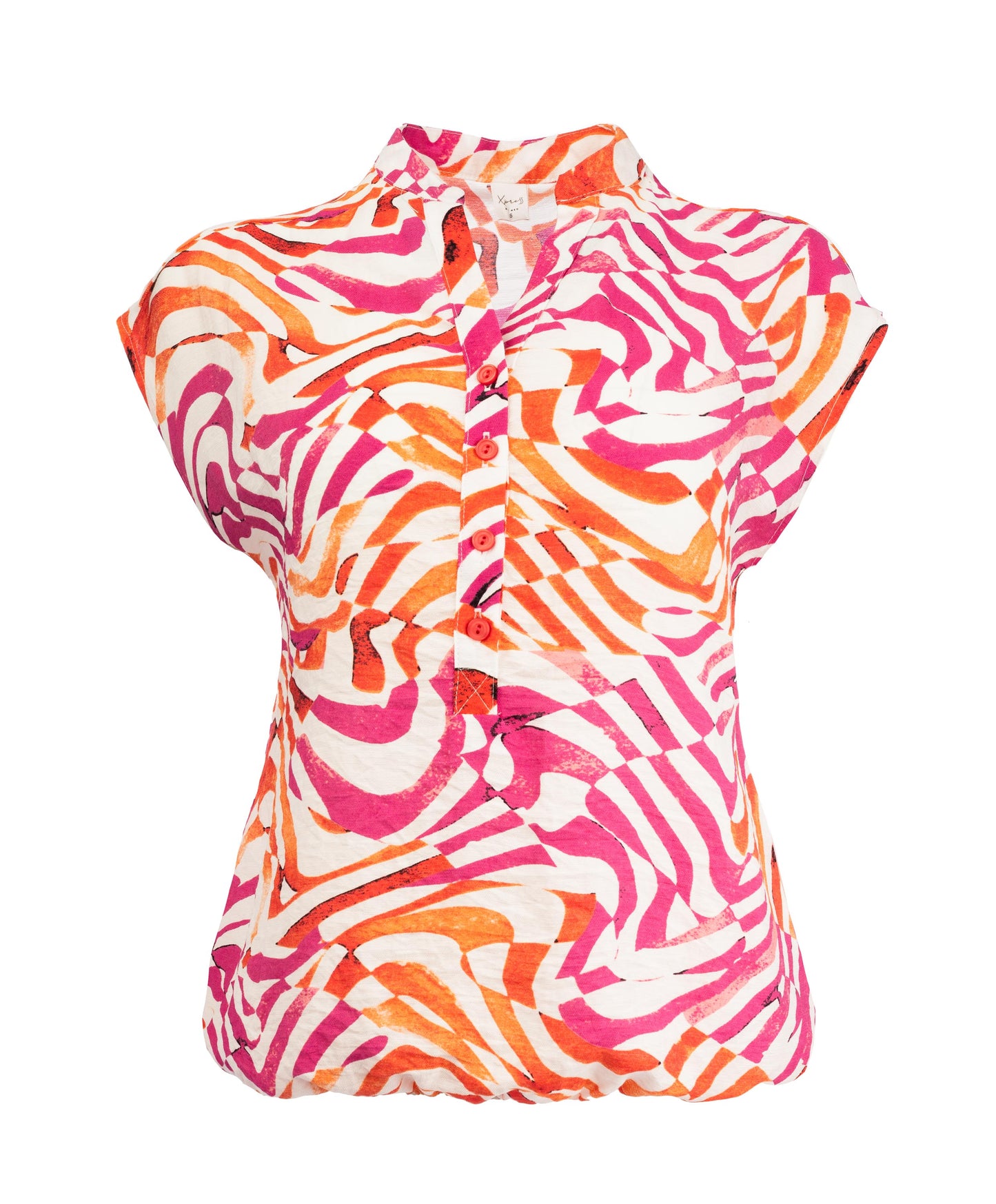 Lucie SL Pink Blocked Waves Woven | Pink