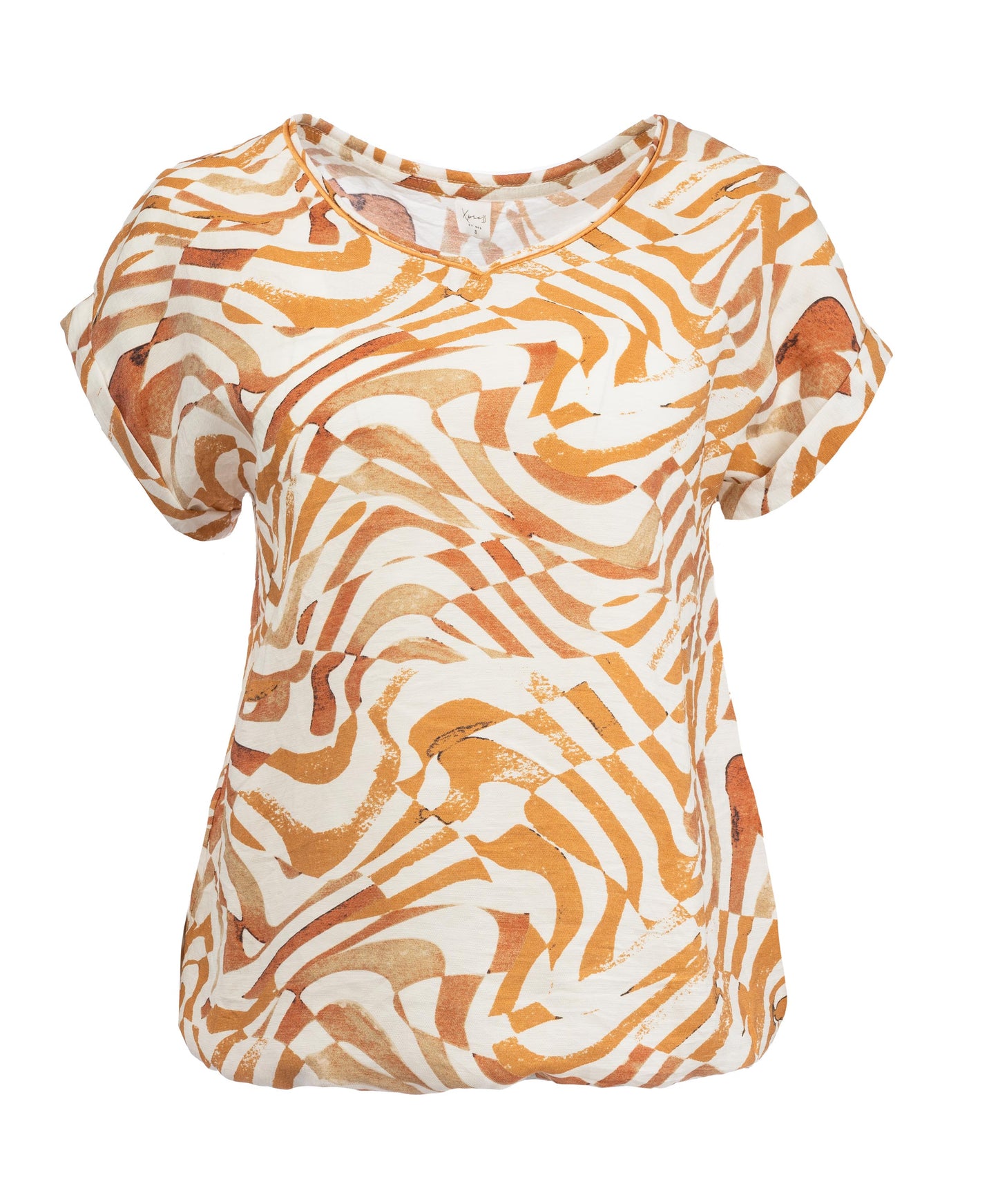 Nox PW SS Dk Sand Blocked Waves Woven | Dark Sand