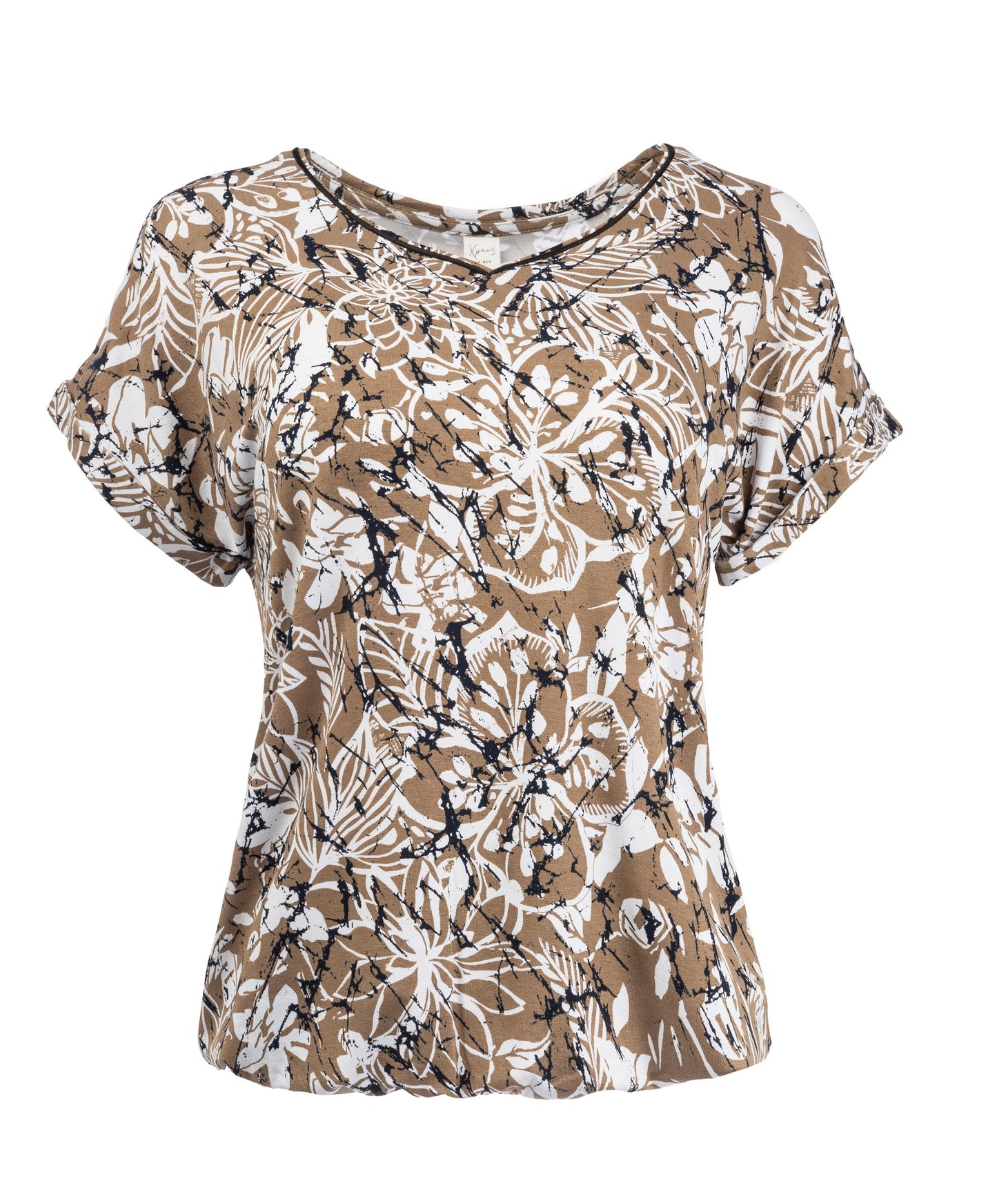 Nox P SS Sand Negative Flower Tricot | Sand