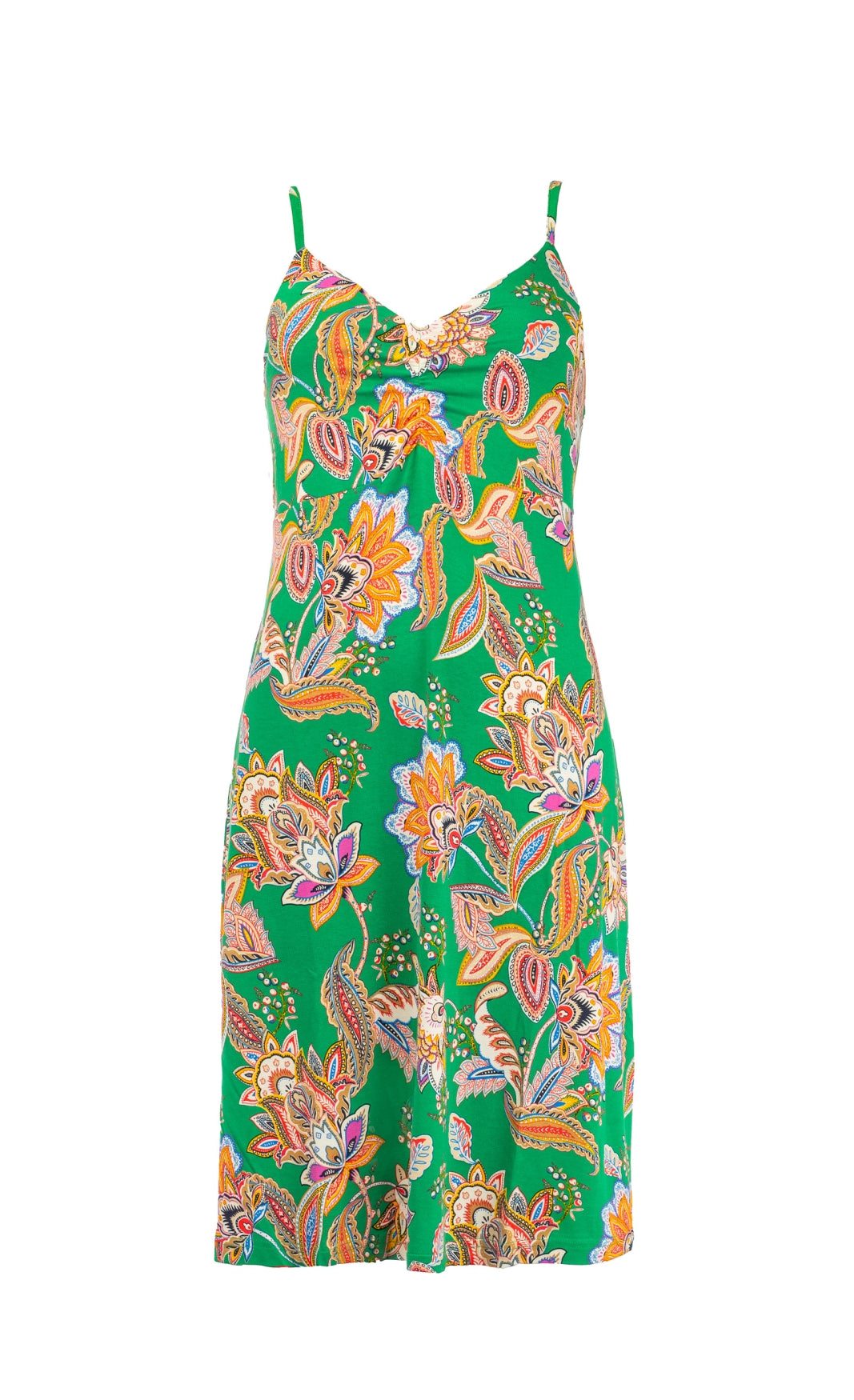 Nori SL Green Flower Paisley Tricot | Green