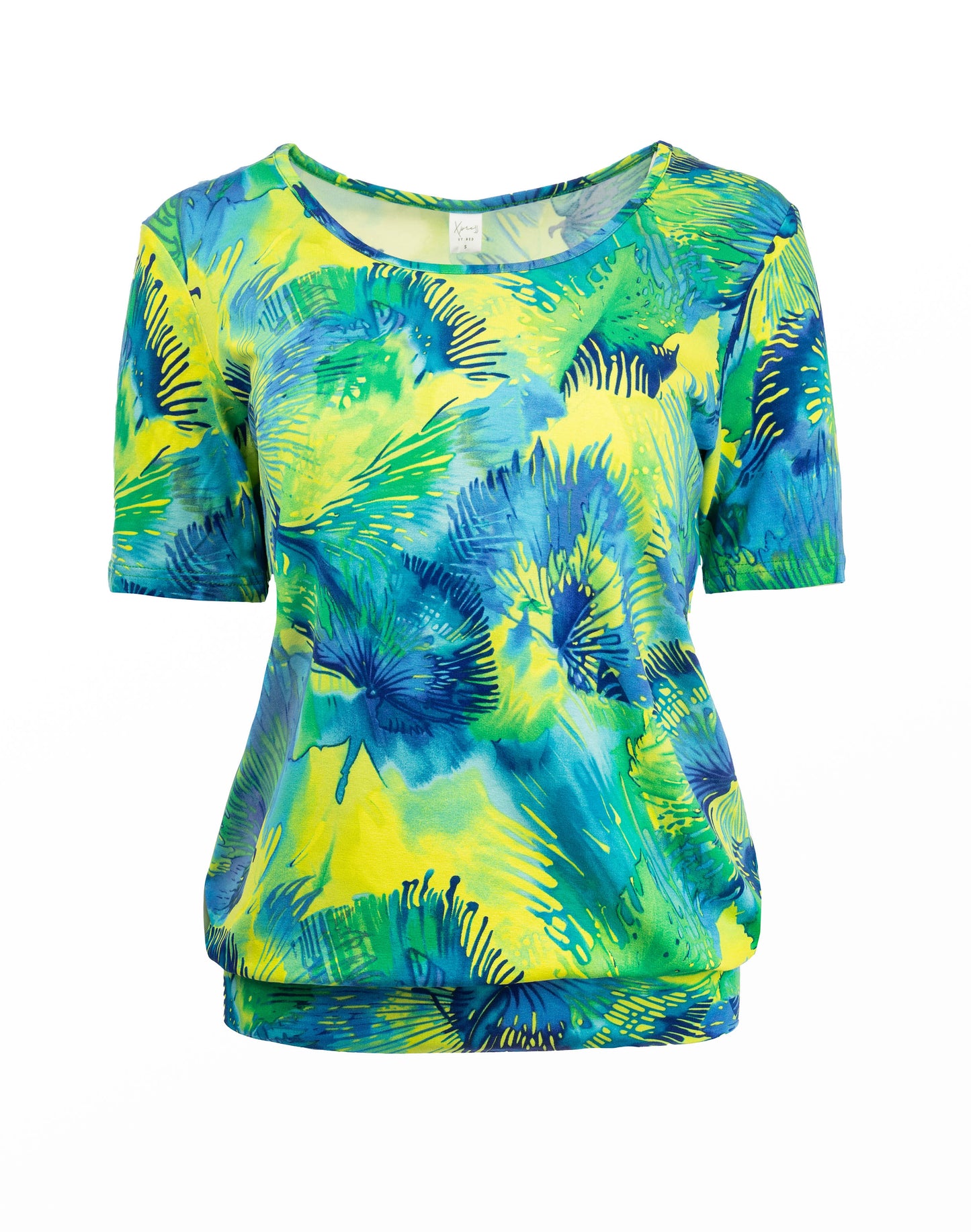 Ally P 1/2 SS Lime Peacock Tricot | Lime
