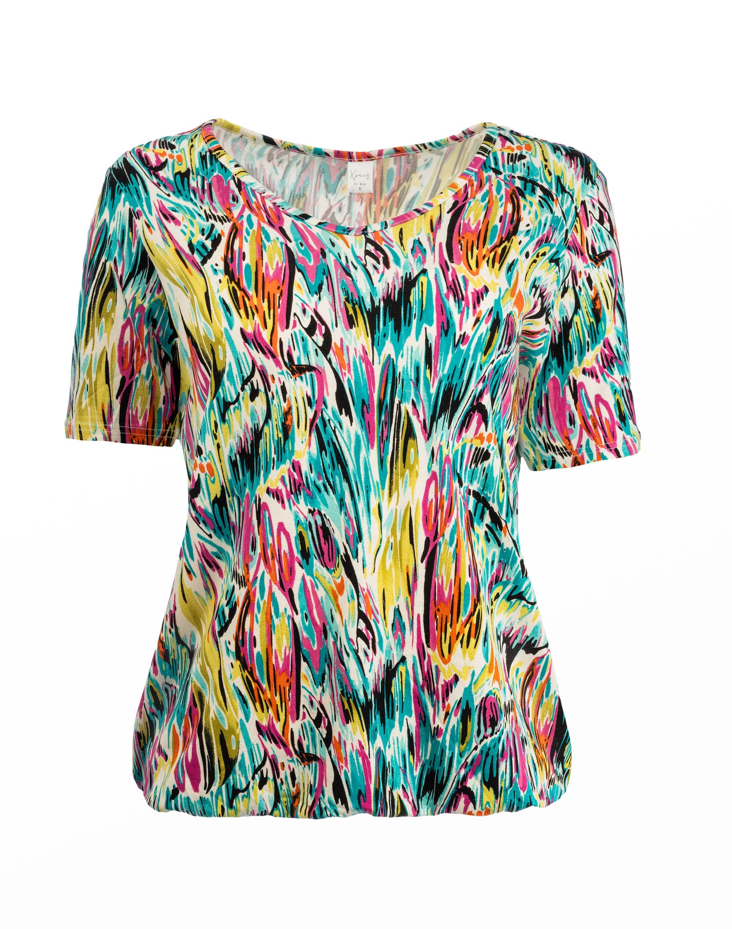 Xavier SS Colored Abstract Stripes Tricot | Colored