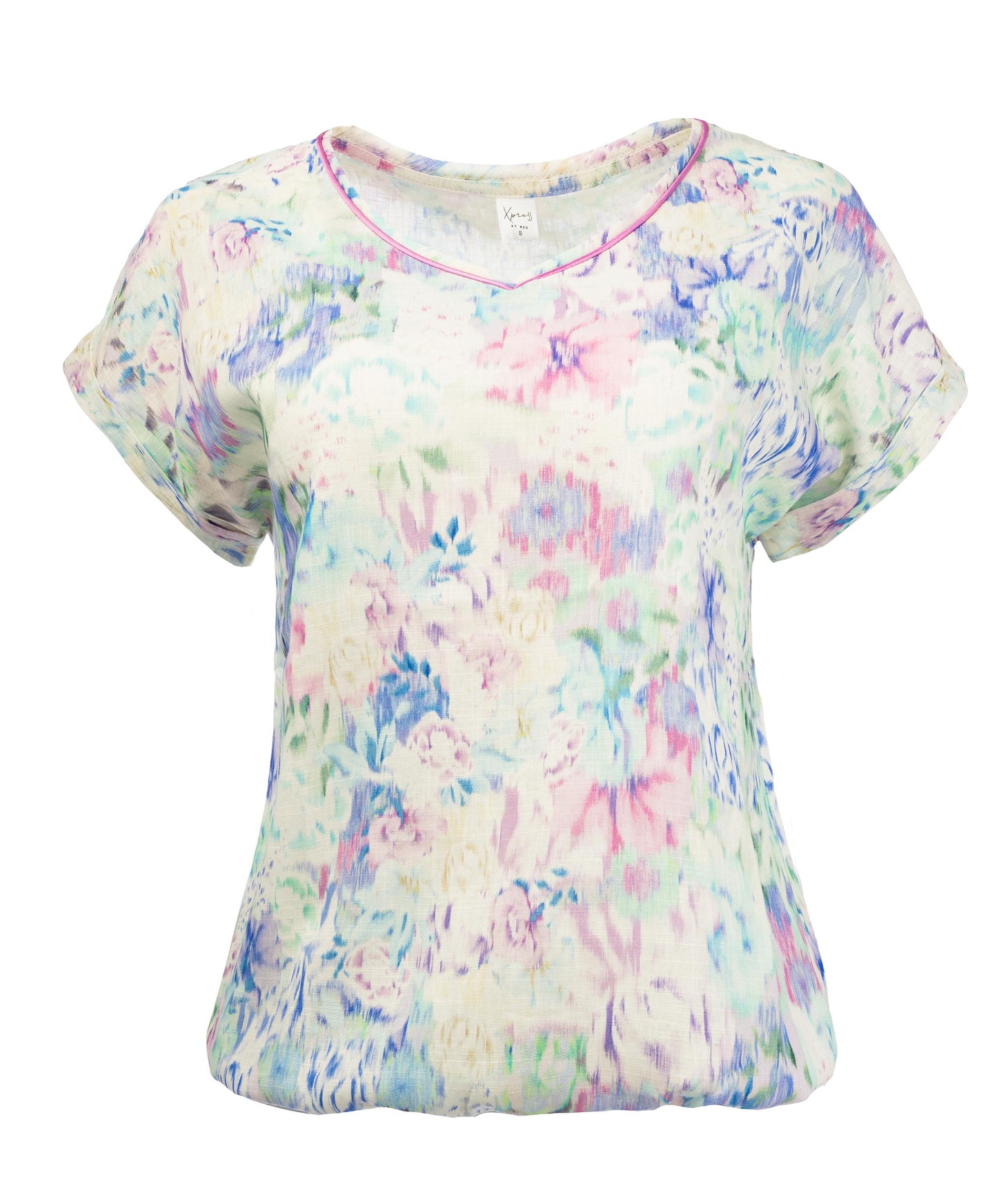 Nox PW SS Lilac Watery Flowers Woven | Lilac