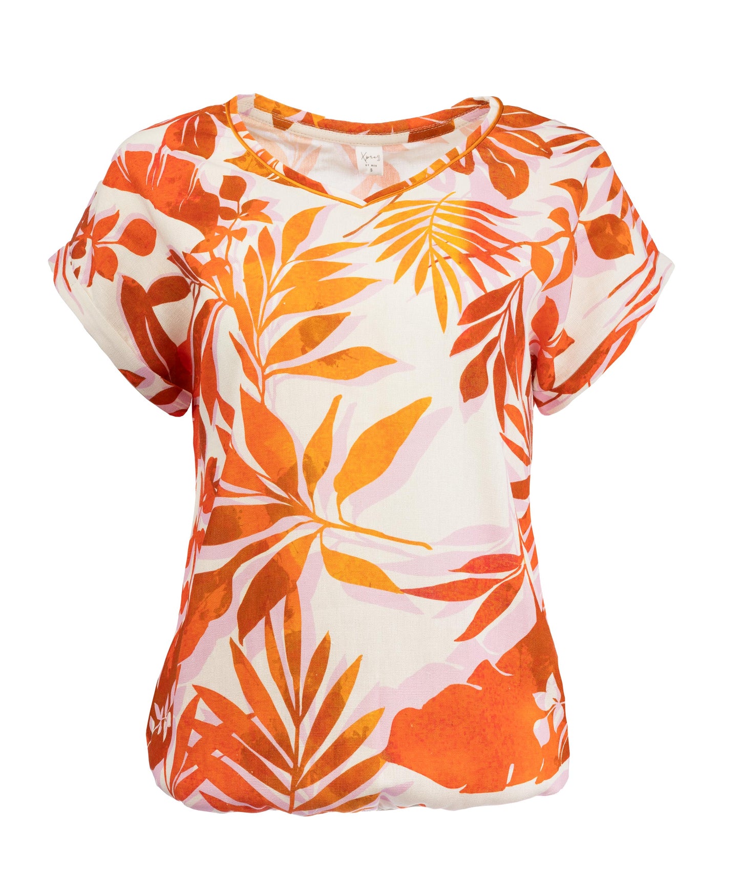 Nox PW SS Orange Papercut Leaves Woven | Orange