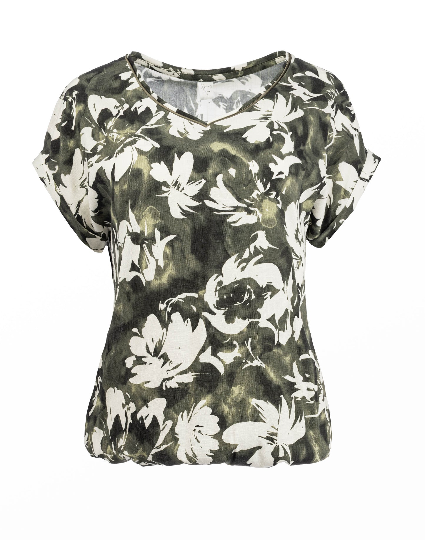 Nox PW SS Khaki Tie Dye Flower Woven | Khaki
