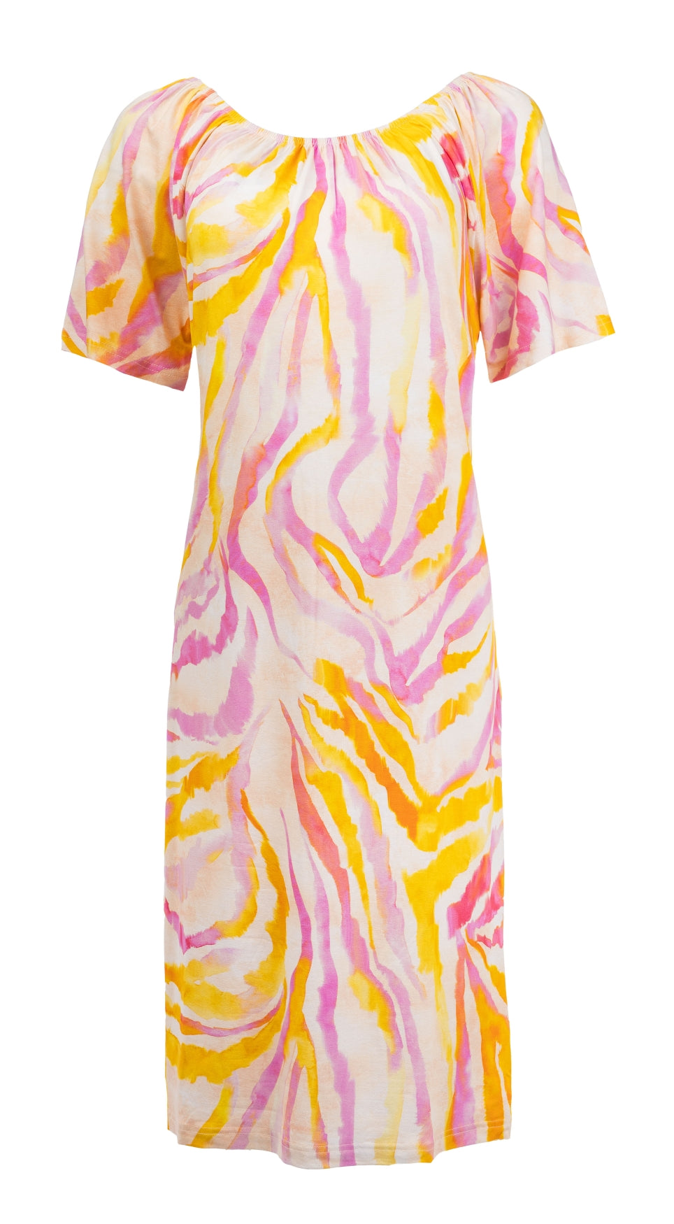 Wela SS Orange Colorful Zebra Tricot | Orange