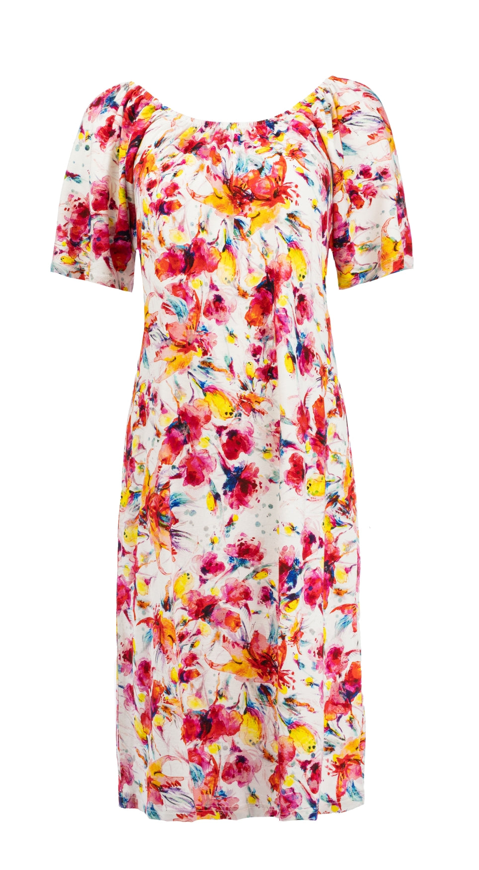 Wela SS Red Water Flowers Tricot | Red