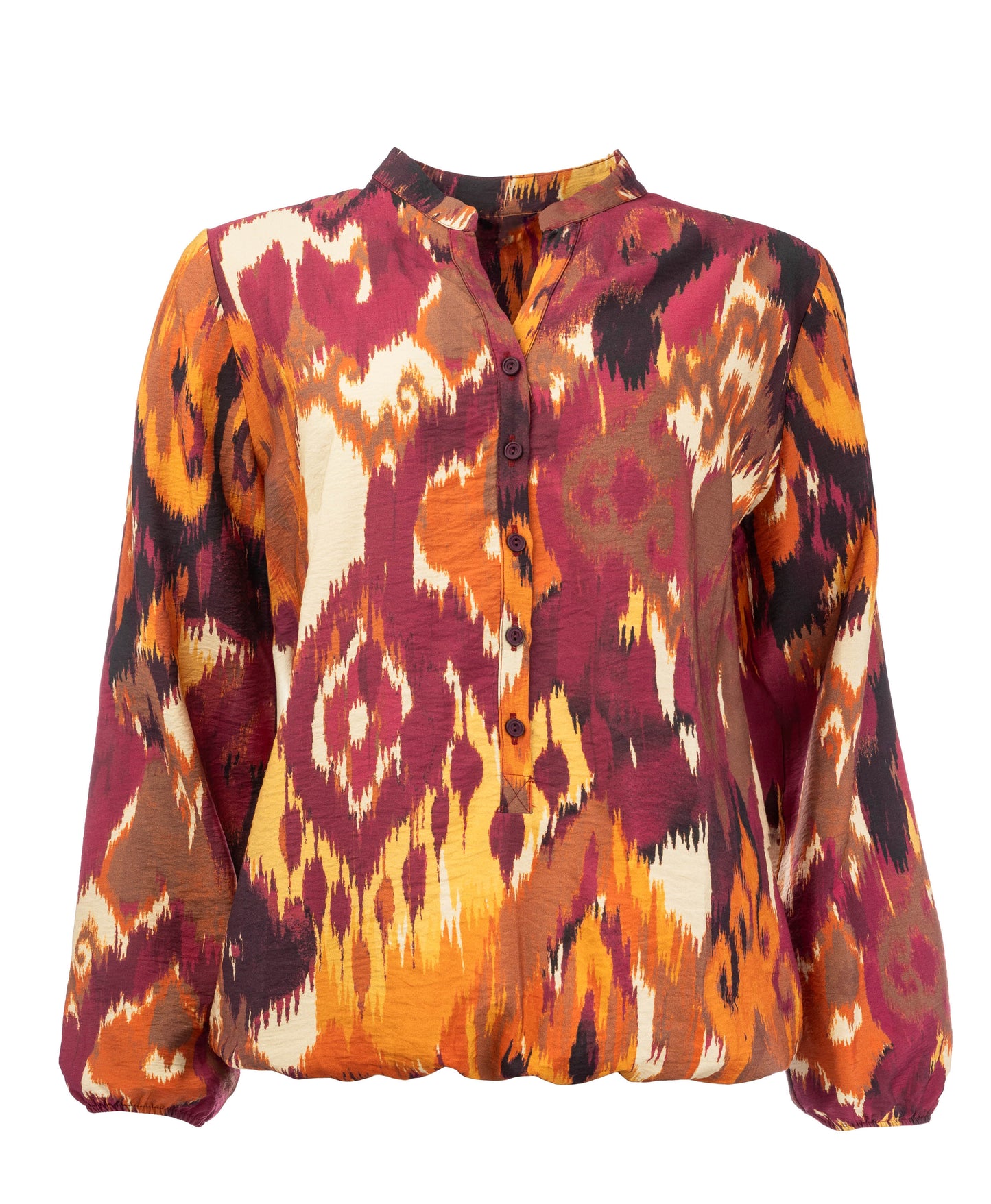 Luciena LS Beet Red Funky Ikat Woven | Beet Red