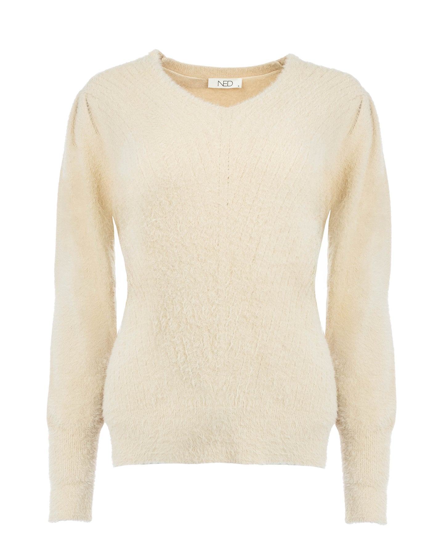 Belins LS-RMJ Furry Knit | Shortbread