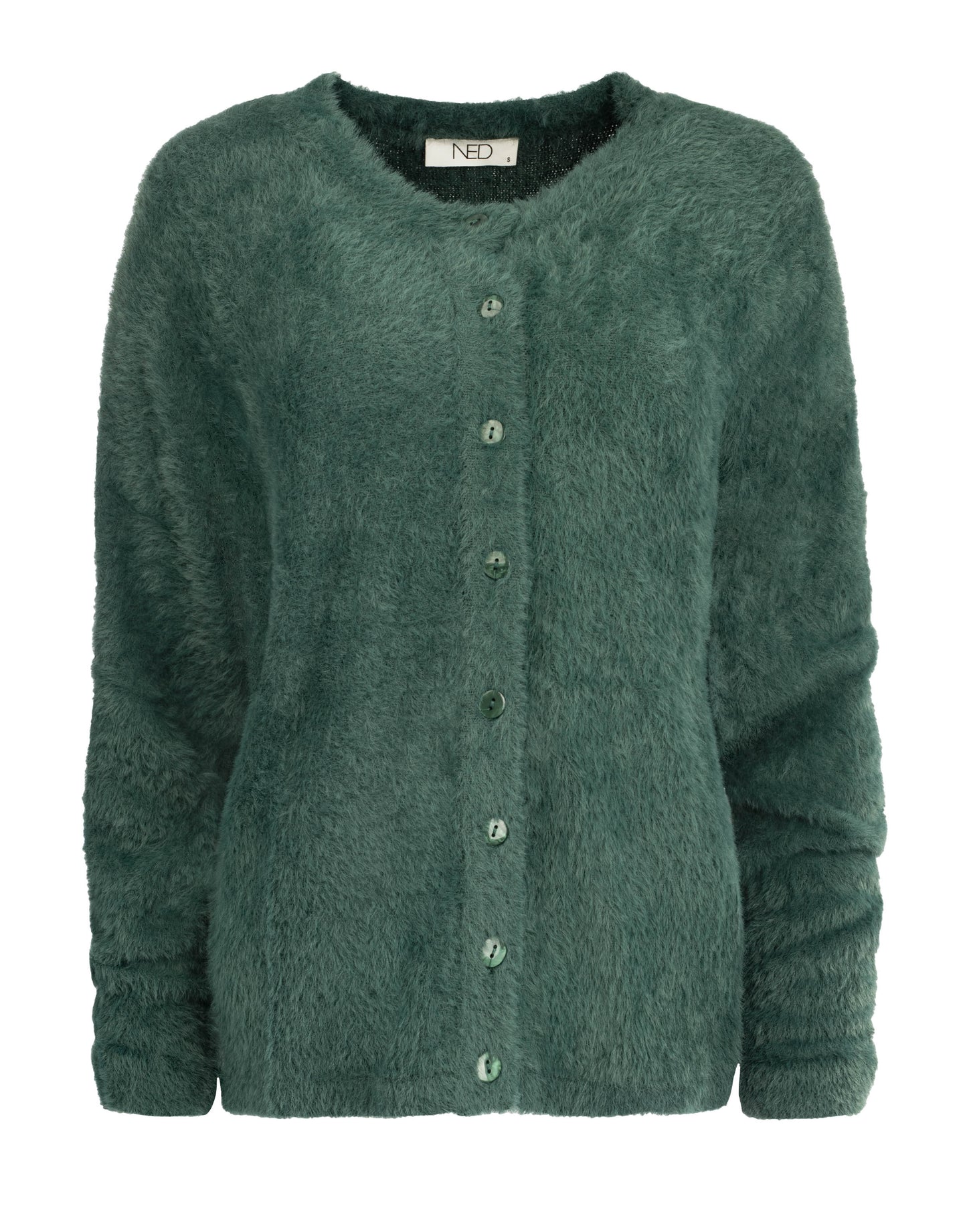 Frino LS-RMJ Furry Knit | Sea Moss Green