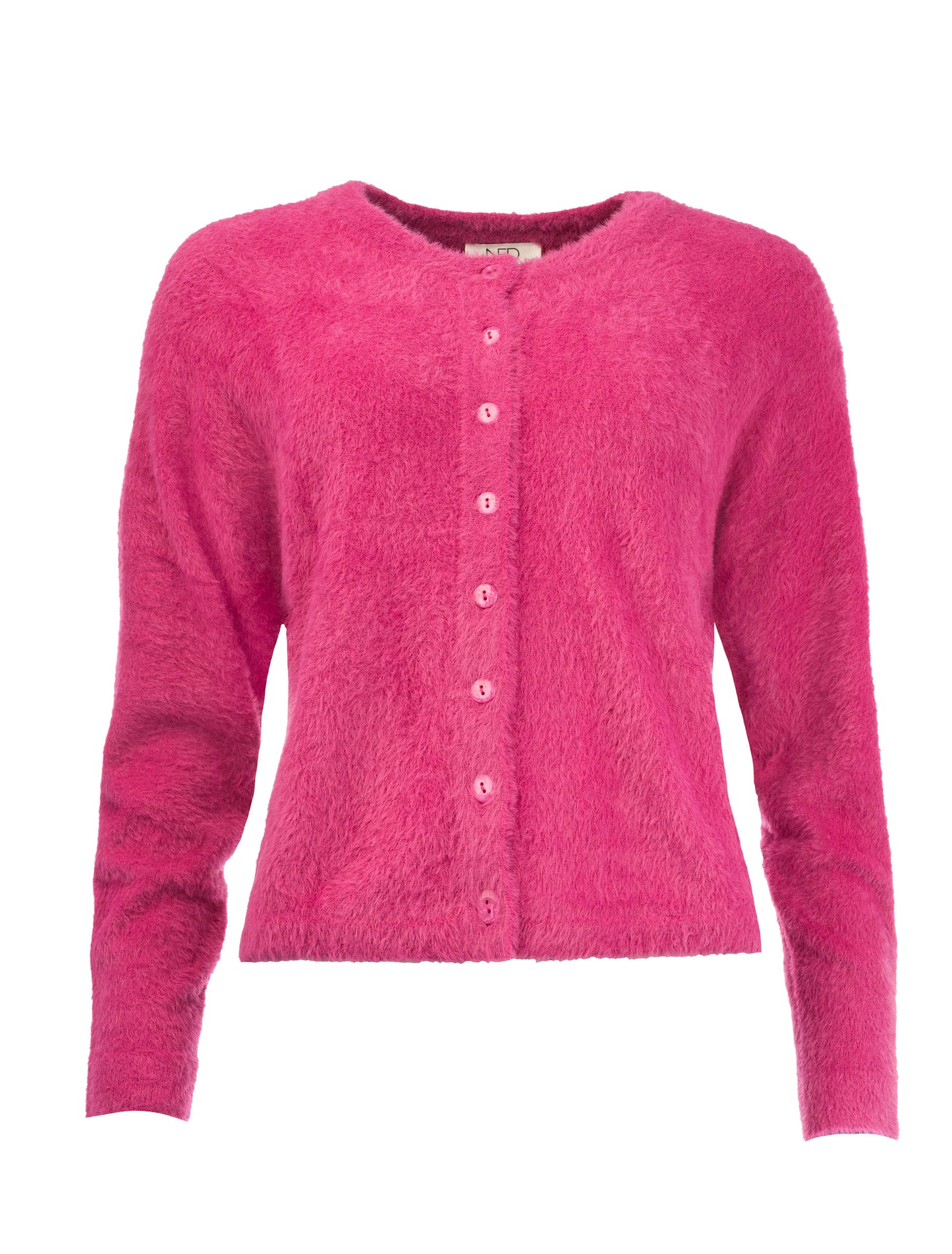 Frino LS-RMJ Furry Knit | Fuchsia Red