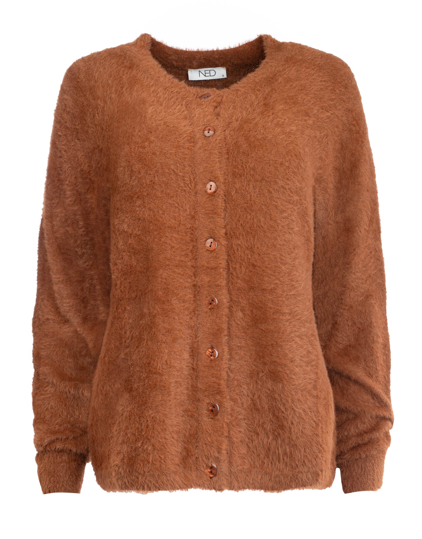 Frino LS-RMJ Furry Knit | Butterum brown