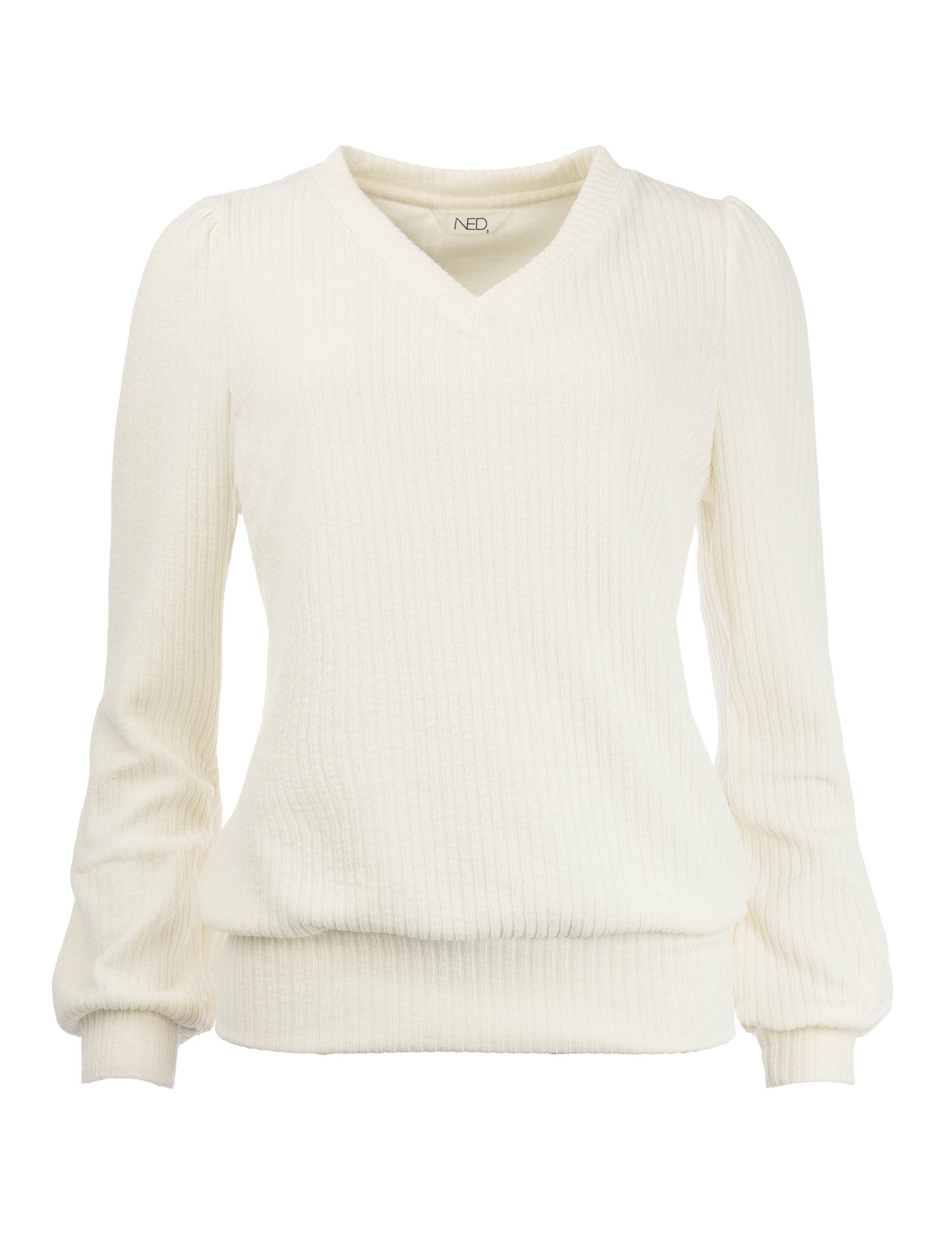 Veraya LS-RMJ Stretch Rib | Ecru
