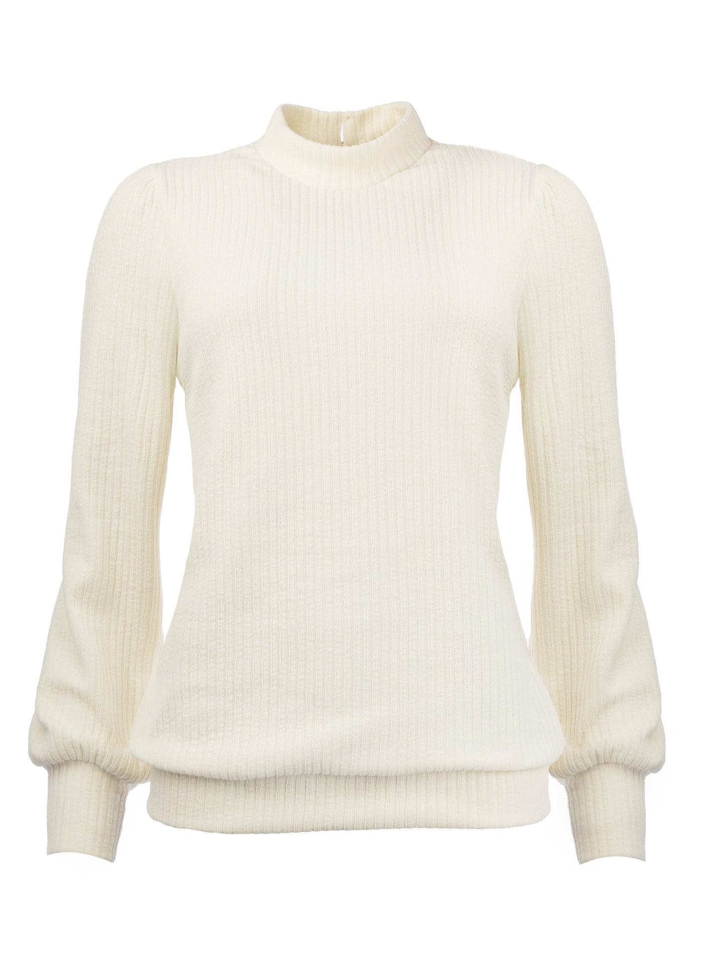 Aspatria LS-RMJ Stretch Rib | Ecru