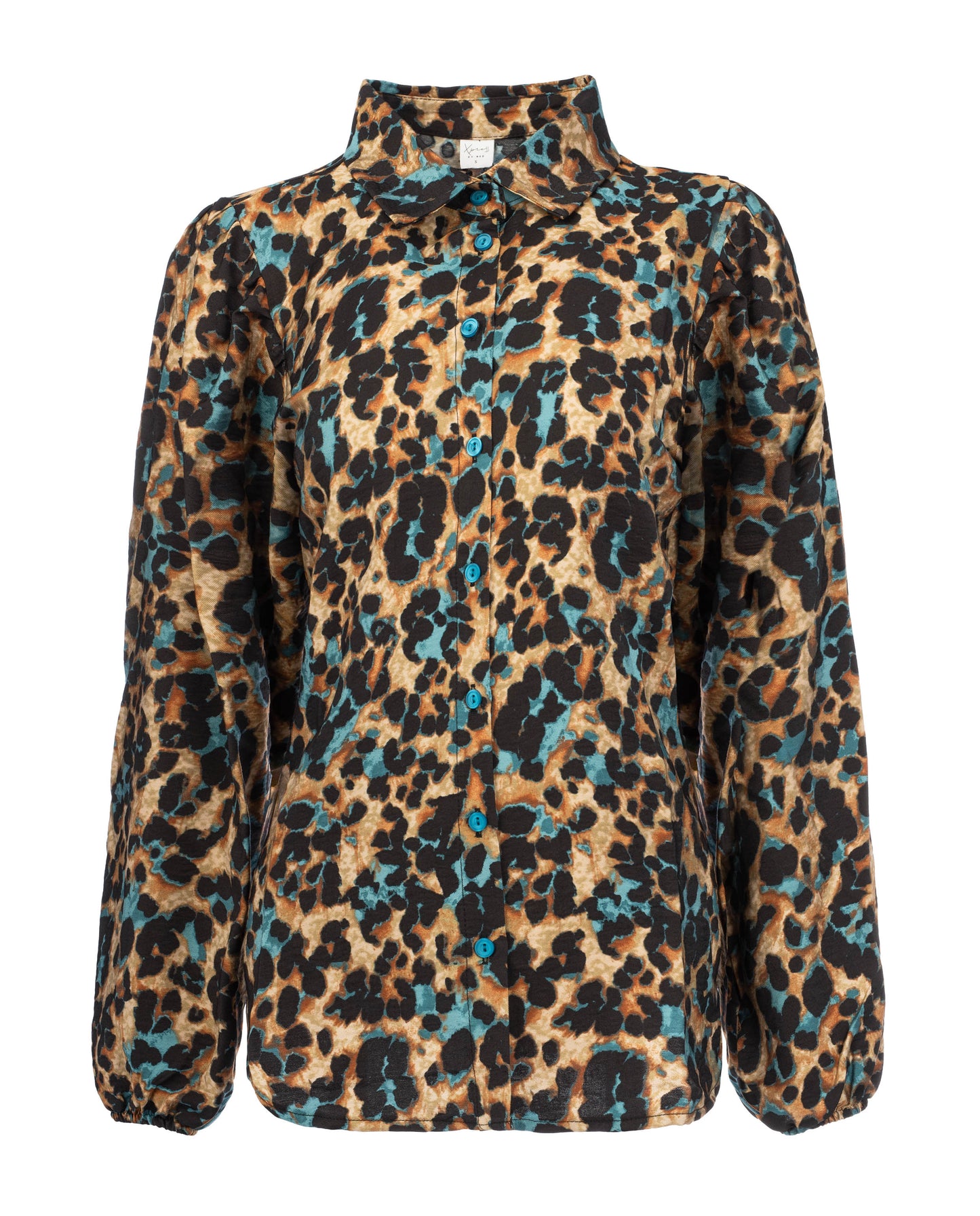 Mayliera LS Petrol Leopard Woven | Petrol