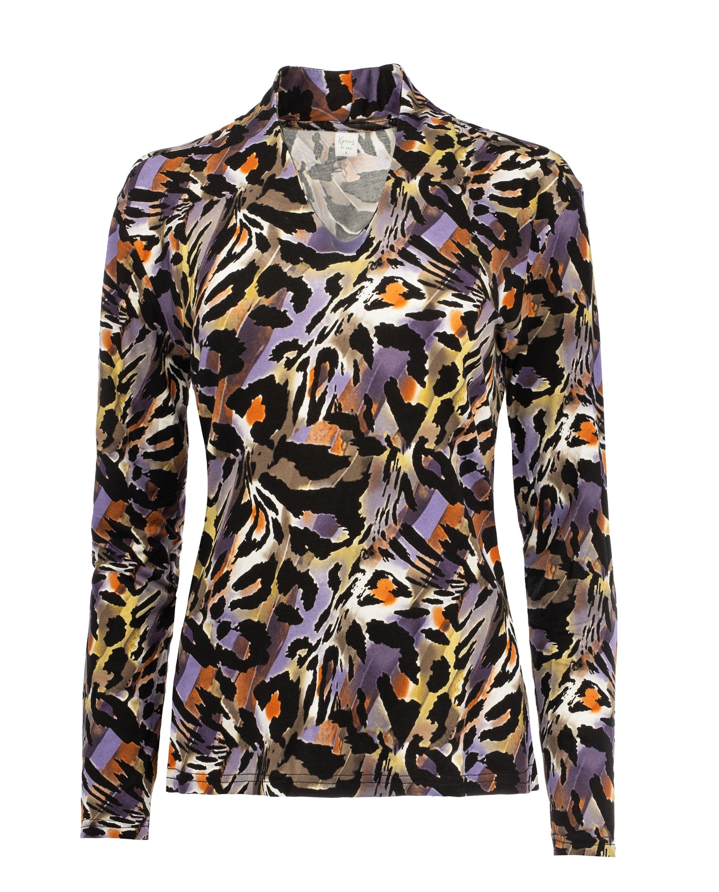 Veral LS Purple Animal Tricot | Purple