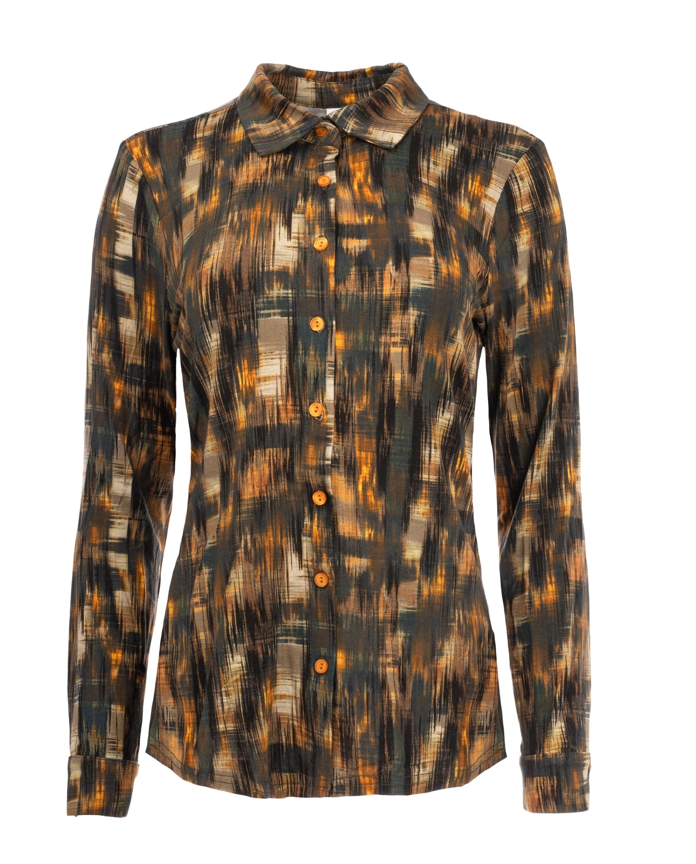 Milaras LS Brandy Graffical Animal Tricot | Brandy