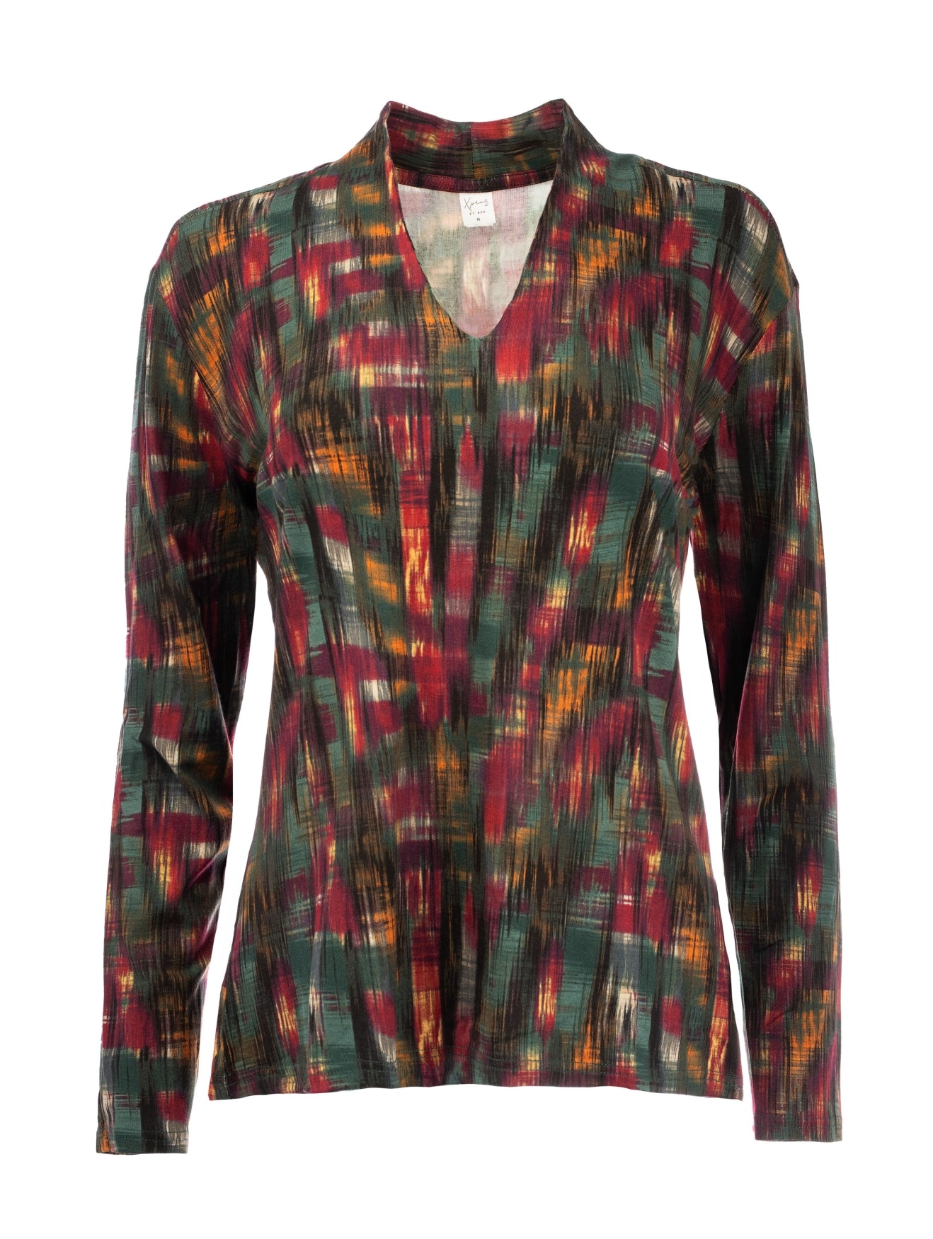 Veral LS Bordeaux Graffical Animal Tricot | Bordeaux