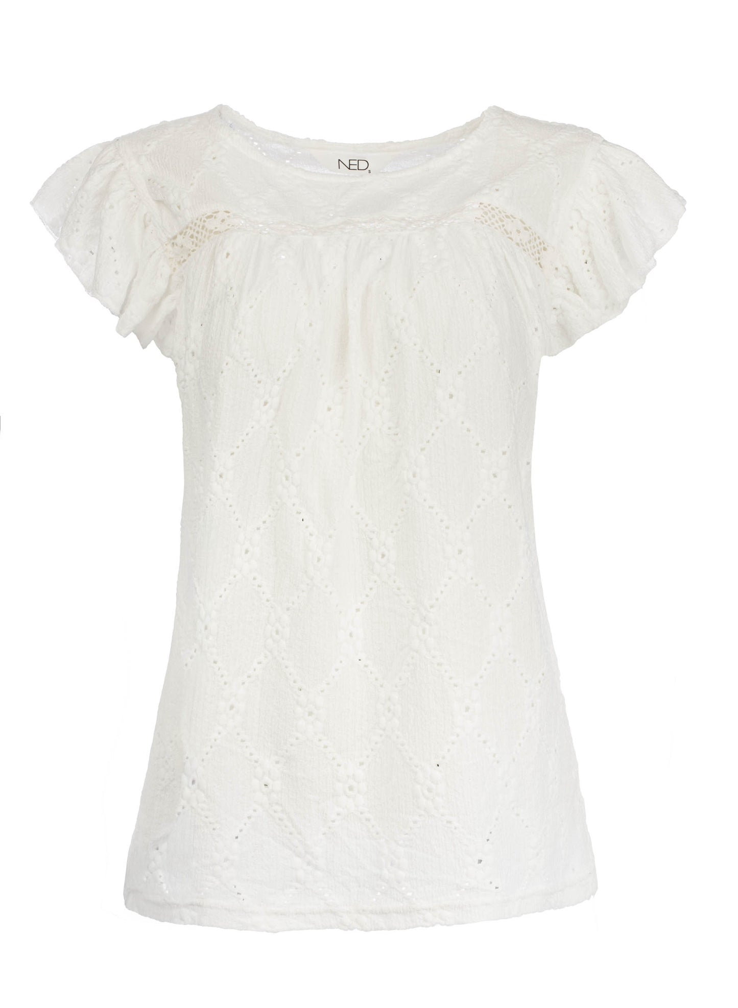 Naruse SS Chain Check Ajour | Optical White