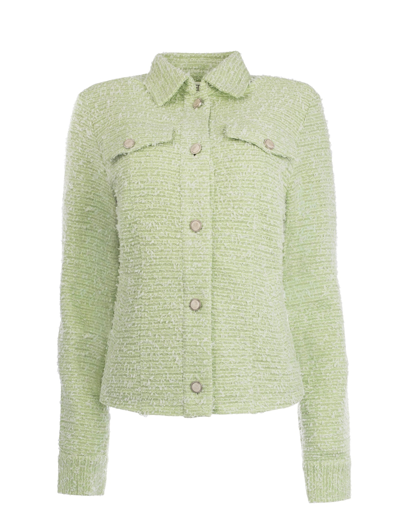 Galium LS 3D Lurex Tweed | Quiet Green