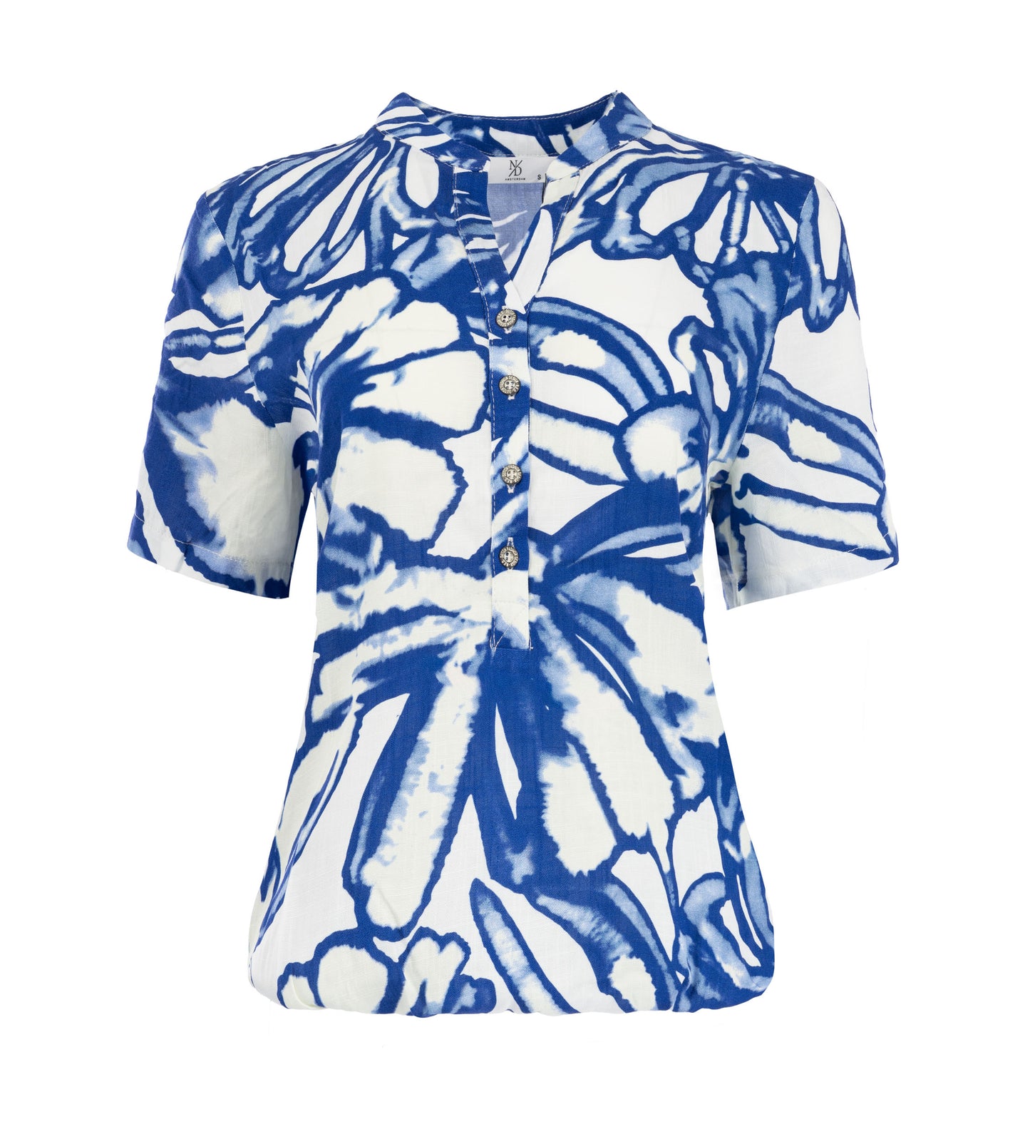 Top Lucie SS Blue Lolite Inkt Art | Blue Lolite