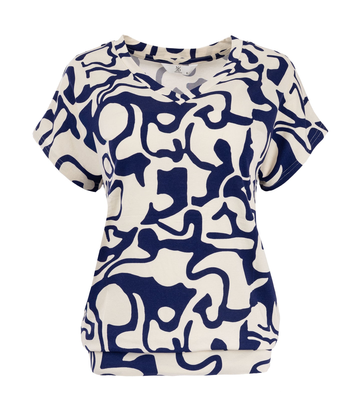 Top Mana SS Marine Organic Story Tricot | Marine