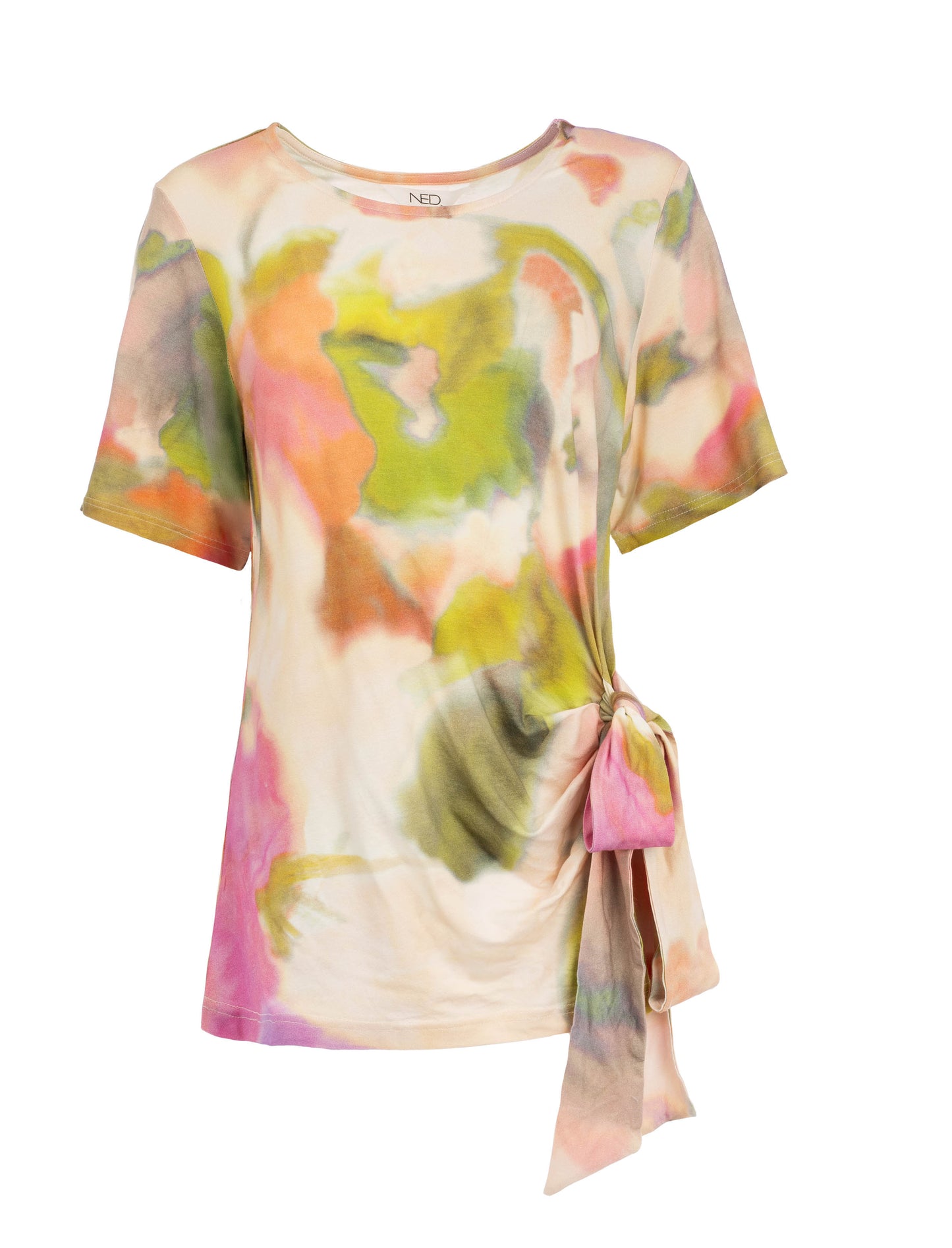 Top Nienke-TR 1/2 SS Colored Dreamy Tye Dye | Colored