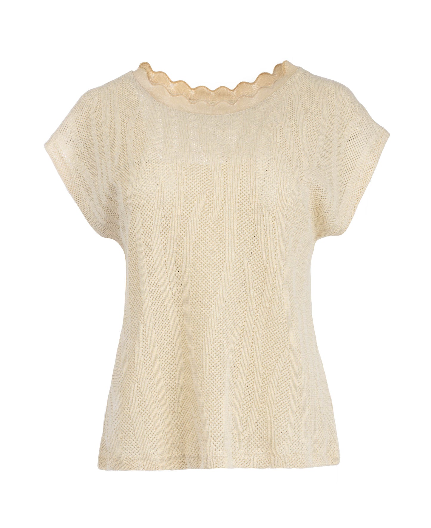 Lou SL Small Animal Lurex Knit | Sand