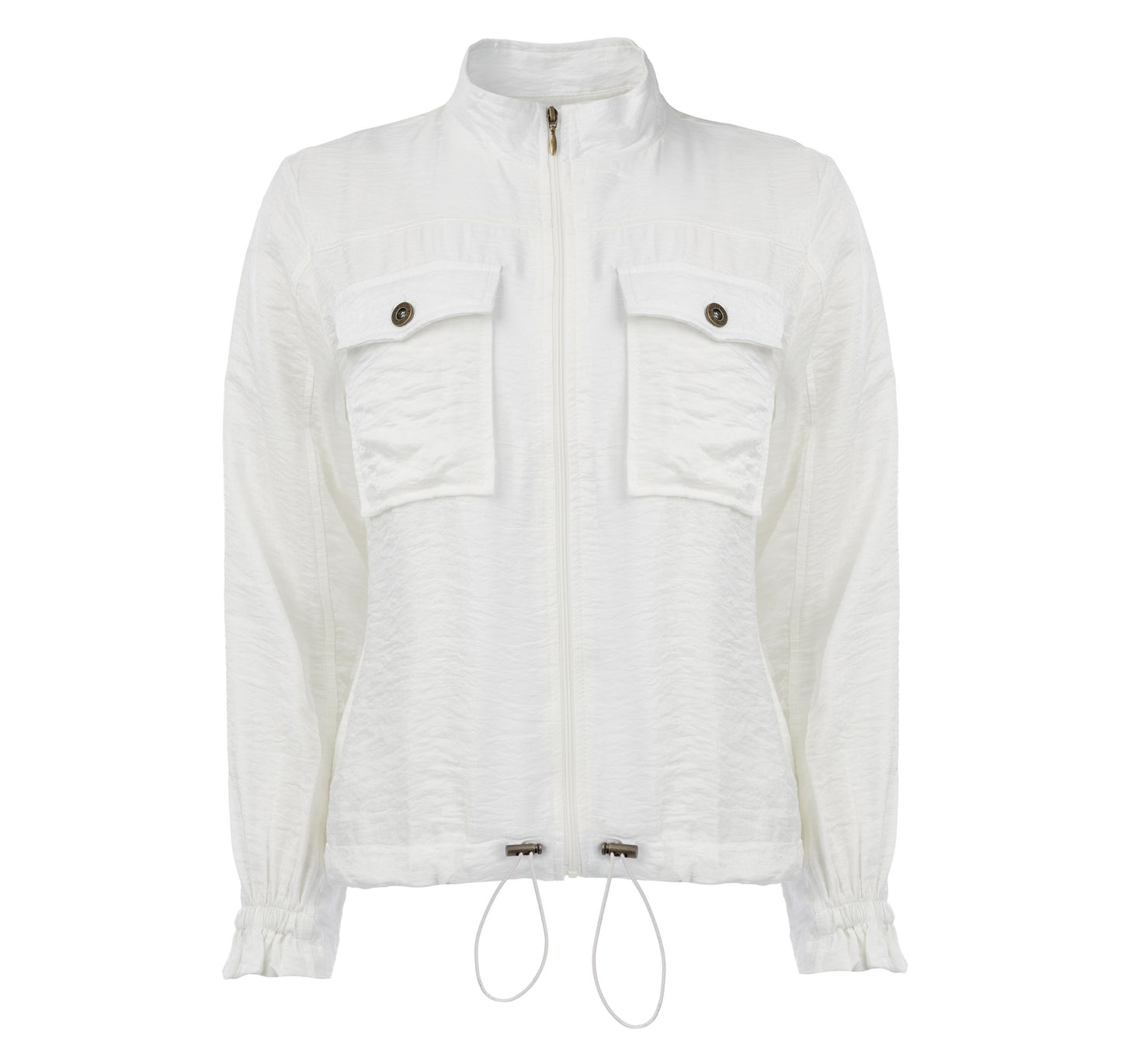 Jasje Ruan LS Shiny Woven | Off White