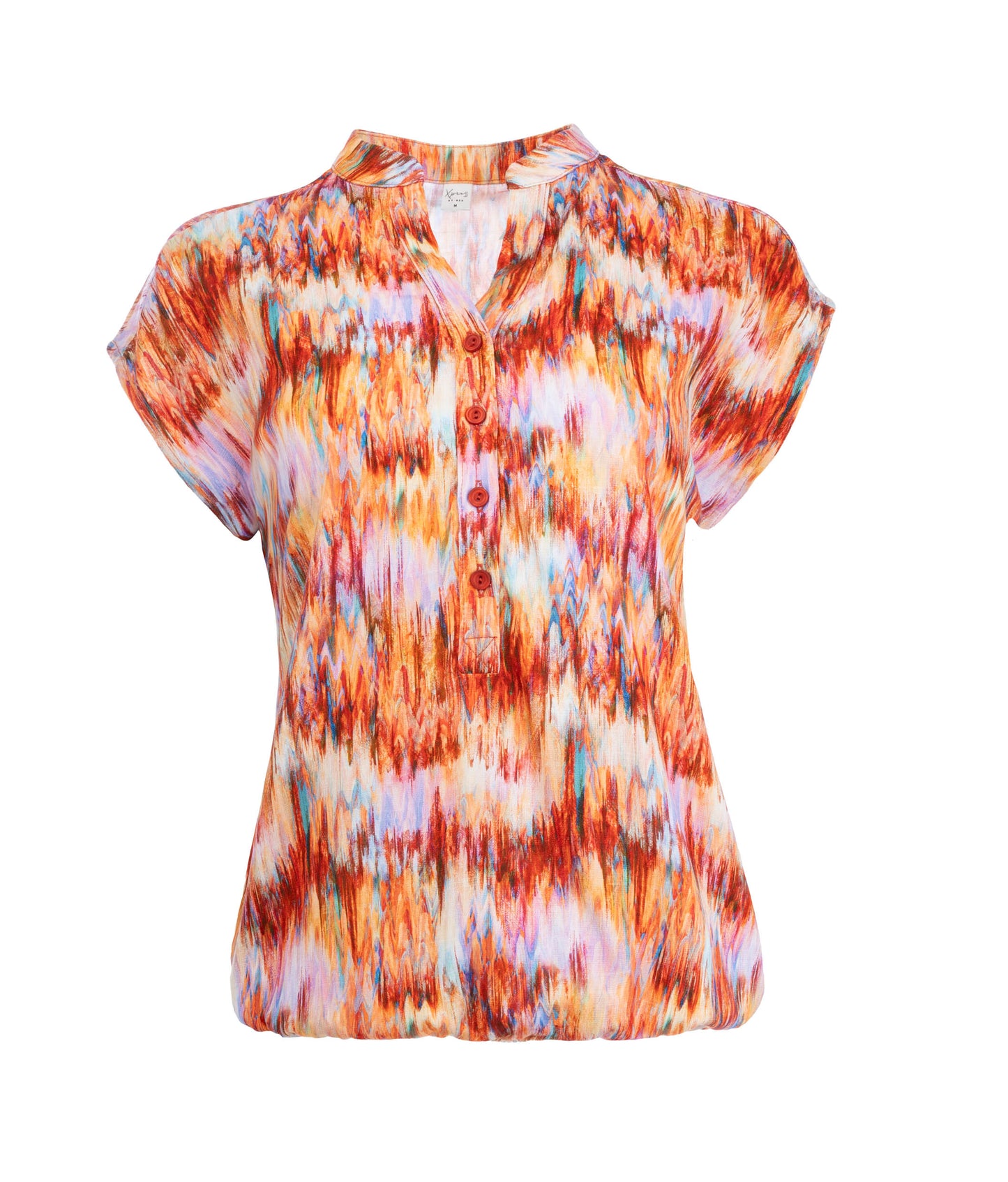 Lucie SL Brown Drips Slub Viscose Stretch | Brown
