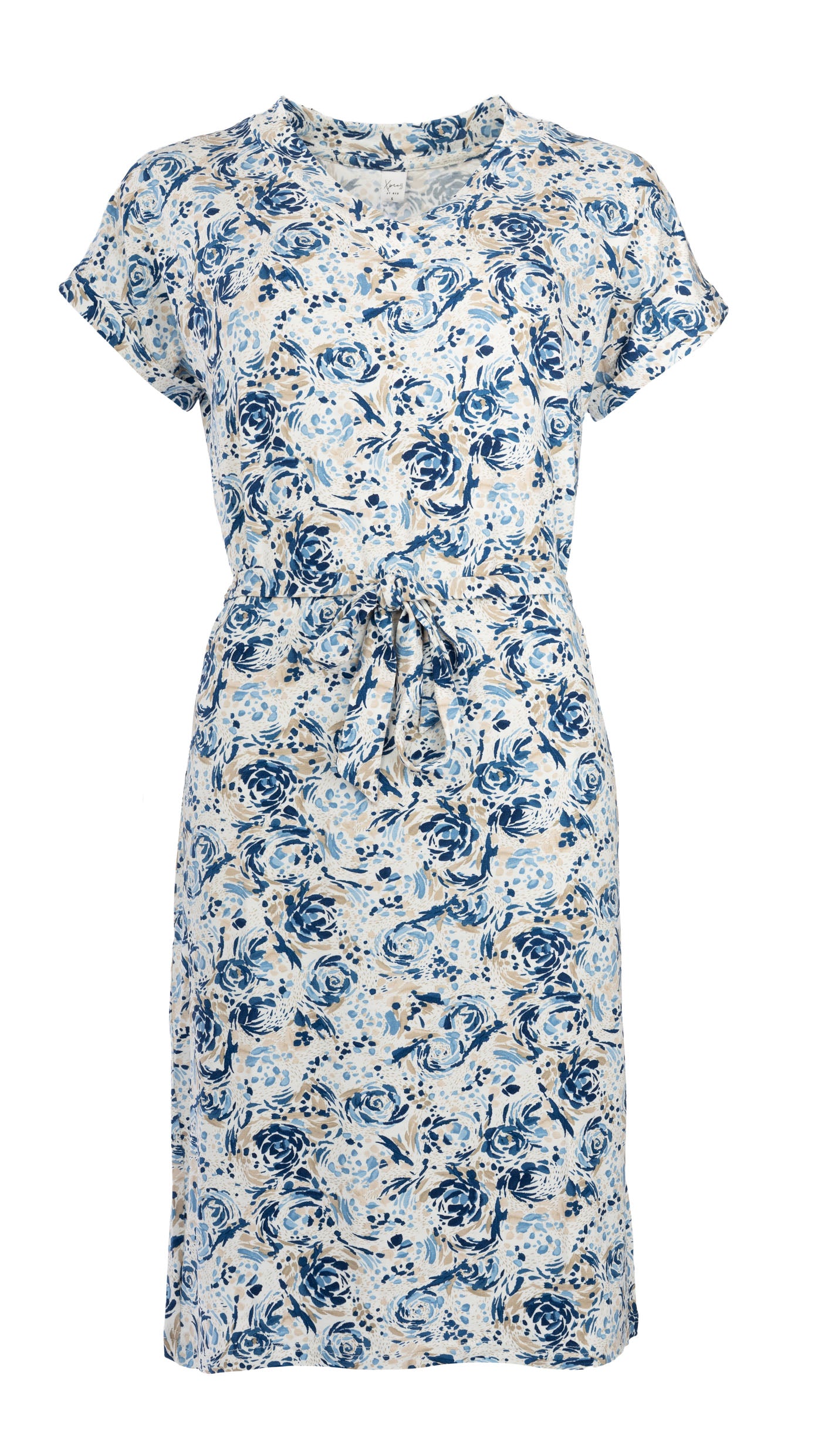 Jurk Mary SS Marine Roses Tricot | Marine