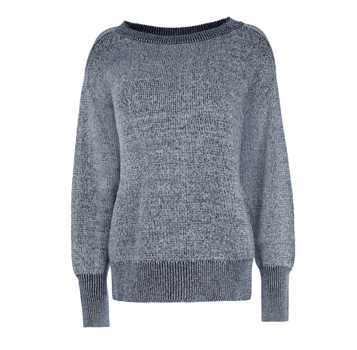 Trui Myson LS-RMS Metallic Knit | Baritone Blue
