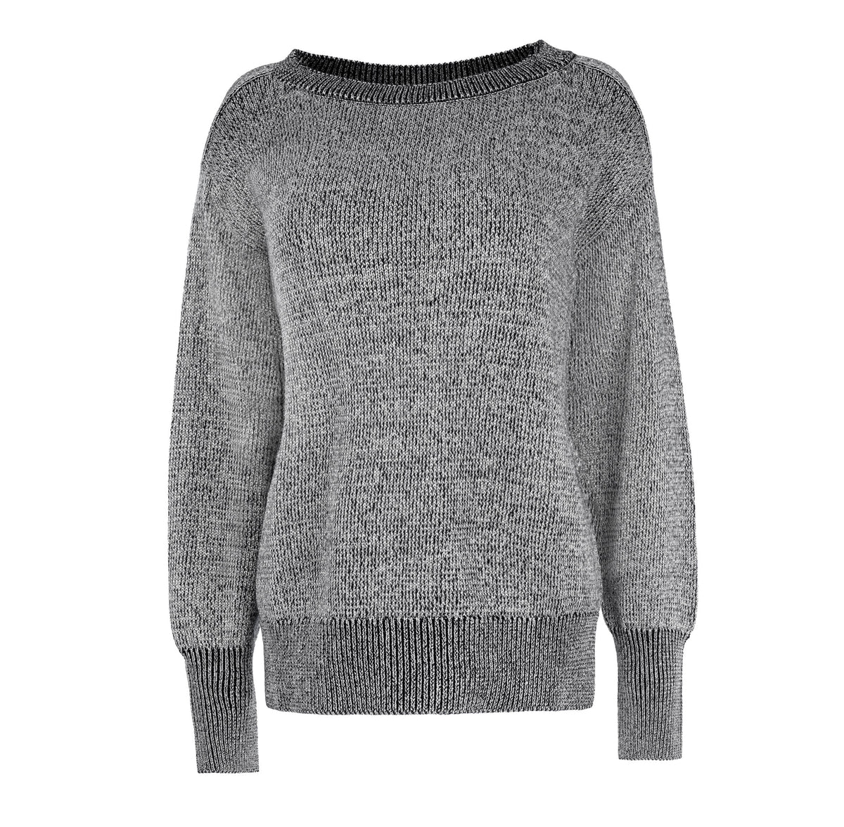 Trui Myson LS-RMS Metallic Knit | Black