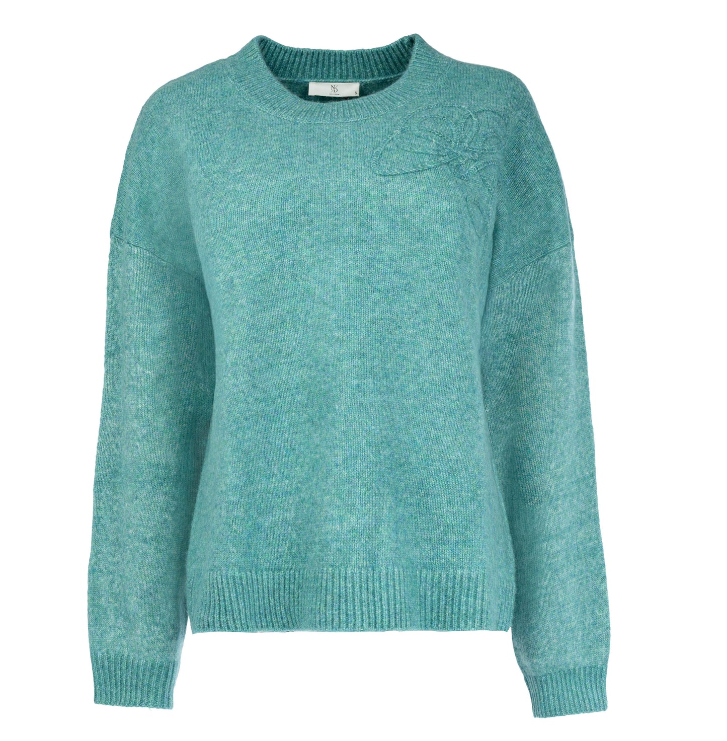 Trui Montana LS-RMJ Textured Knit | Aquifer Blue
