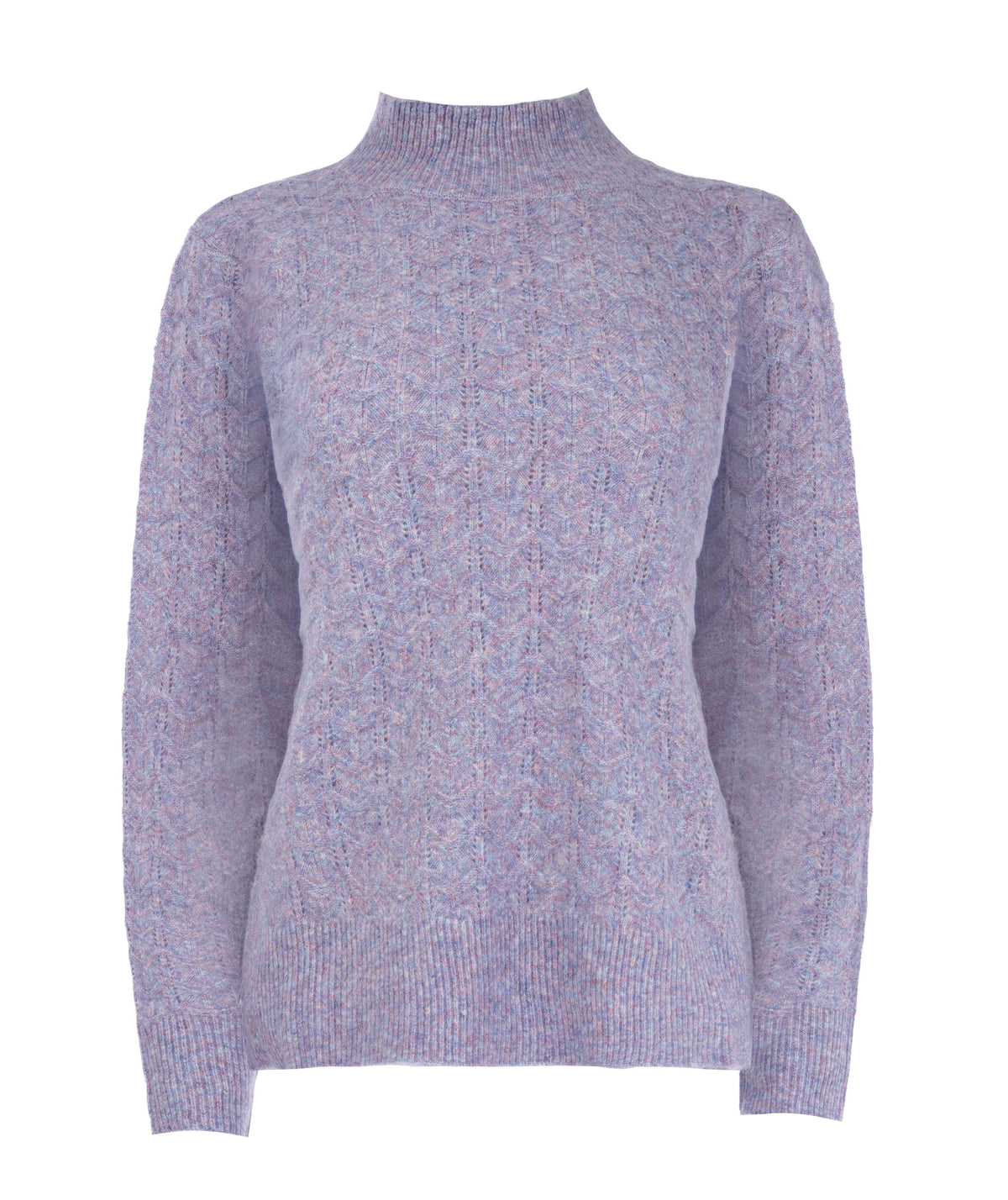 Trui Lucian LS-RMJ Textured Knit | Loom Lilac