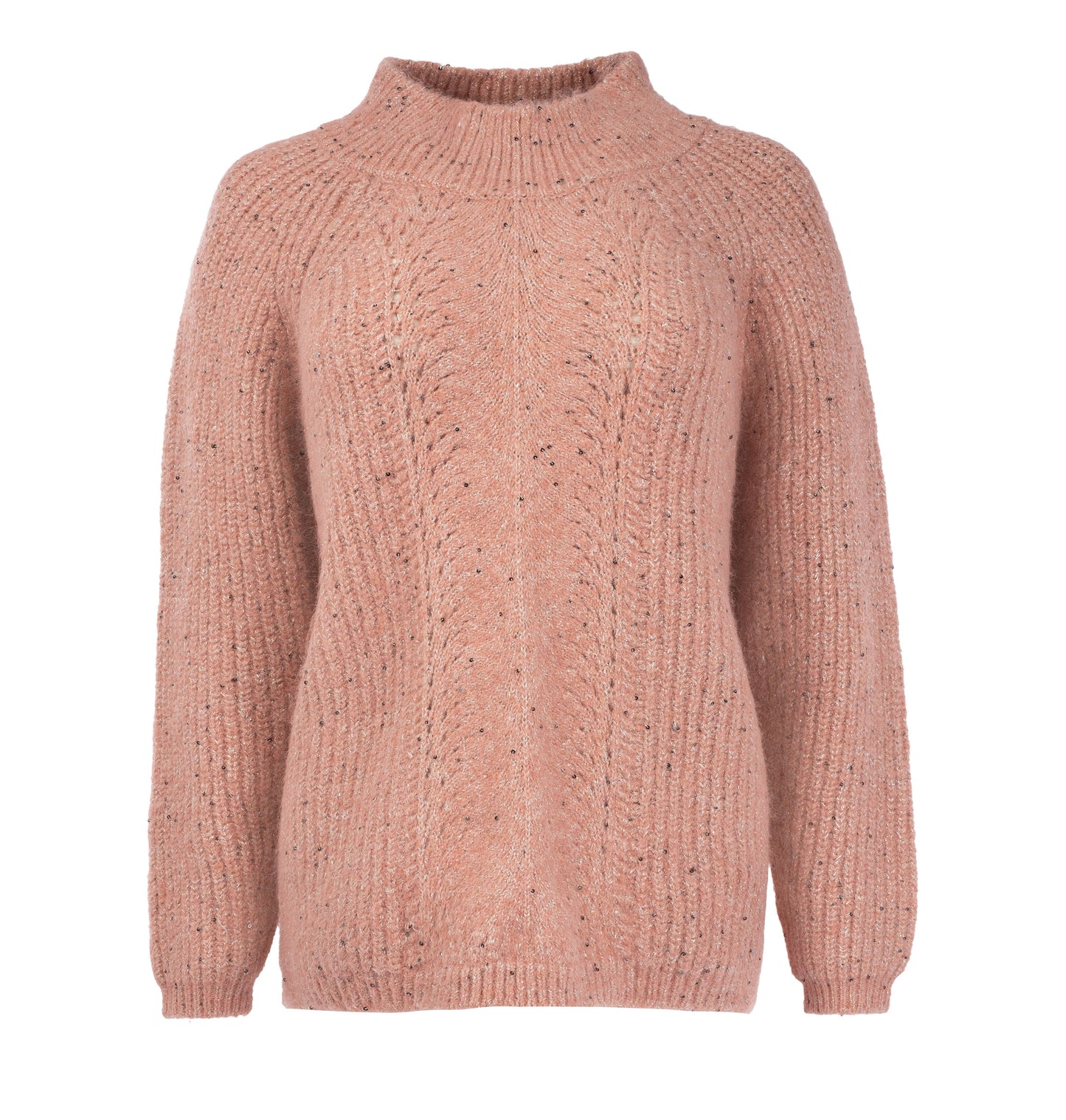 Trui Lucian LS-RMJ Textured Knit | Peach Cream