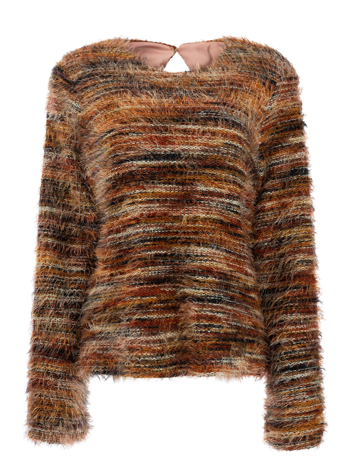 Trui Brampton LS-RMJ Multicolor Hairy Knit | Multi Brique