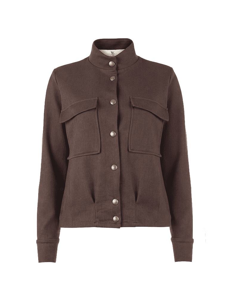Grays LS Woven Stretch Twill | Ganache Brown