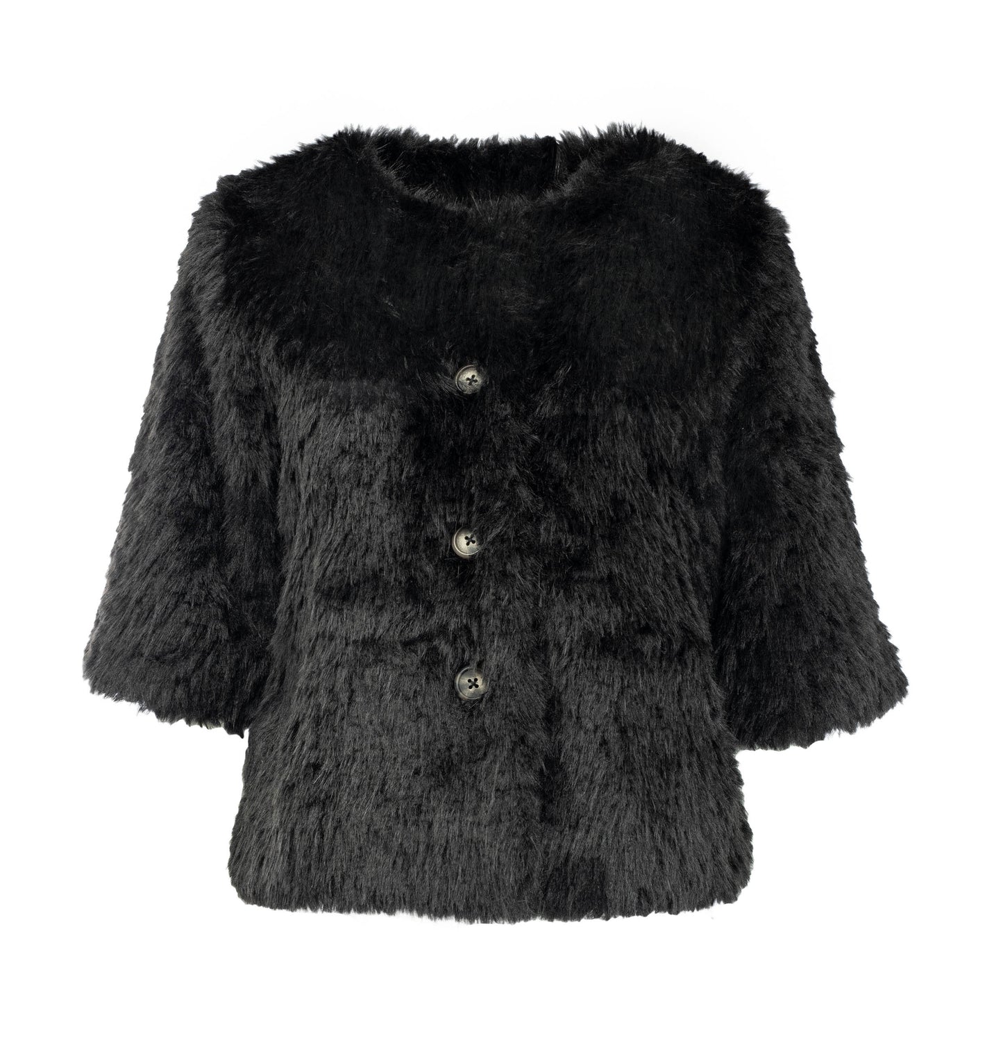 Arundel 1/2 SS-RMJ Hairy Faux Fur | Black