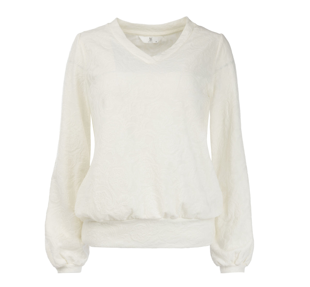 Top Veraya Jacquard | Ecru
