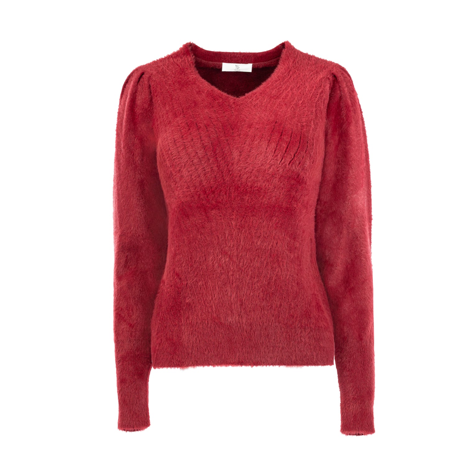 Trui Belins LS-RMJ Furry Knit | Rhubarb Red