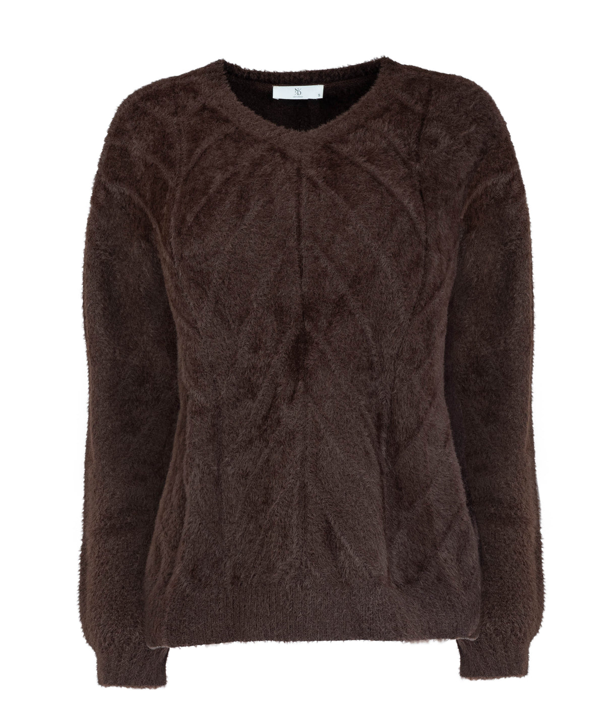 Ontario LS-RMJ Furry Knit | Ganache Brown