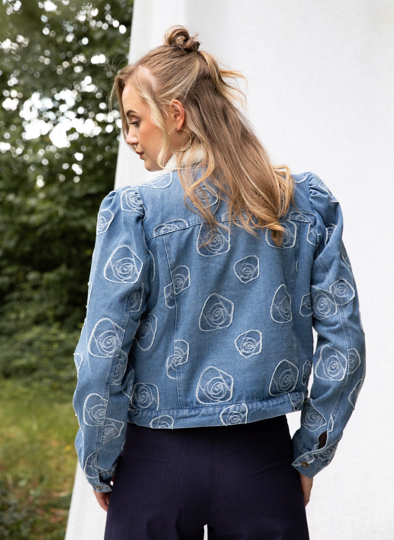 Nina Denim Jacquard | Jeans Blue